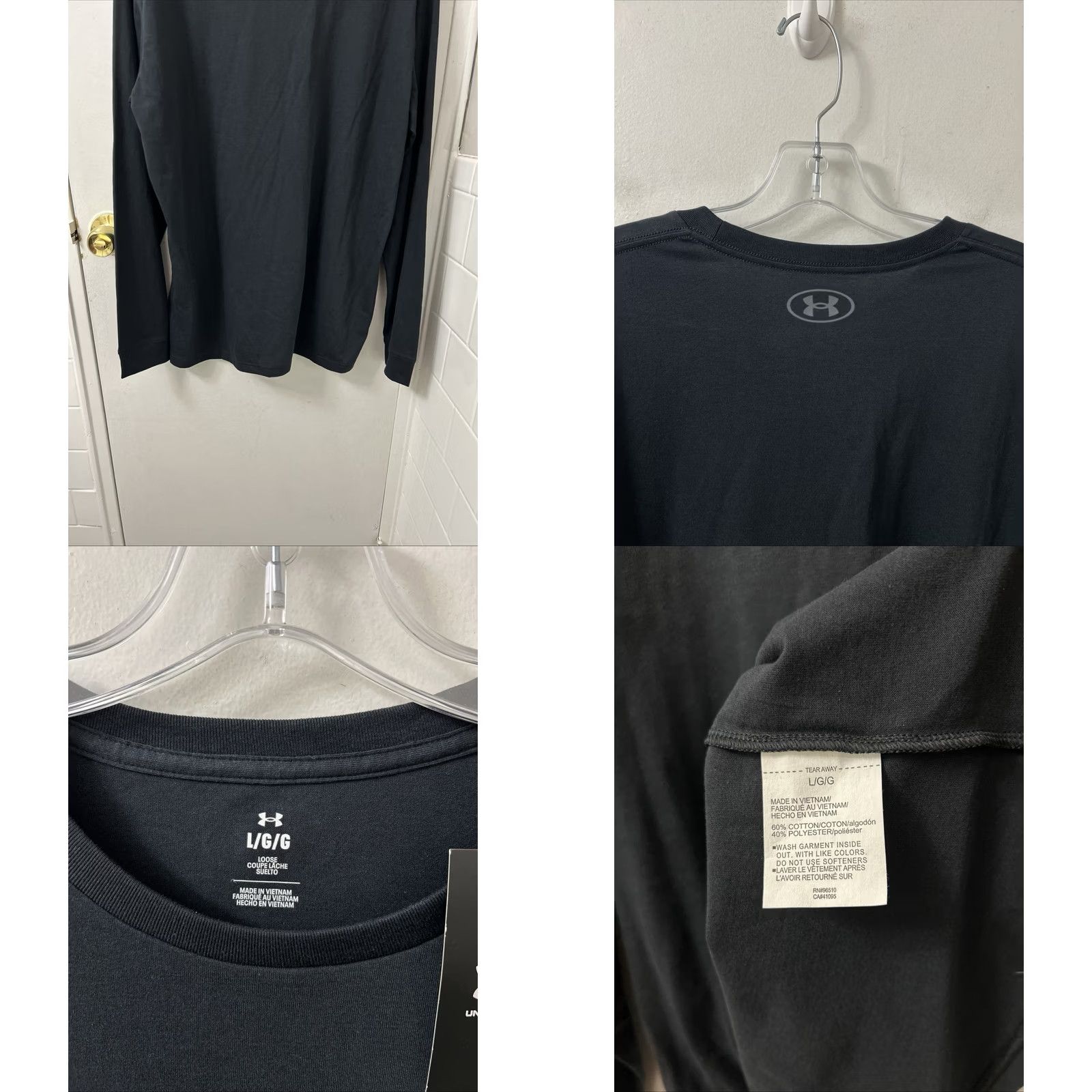 Under Armour Under Armour Shirt Mens Size L Black Sportstyle Left Chest Long Sleeve NWT Size US L / EU 52-54 / 3 - 8 Thumbnail