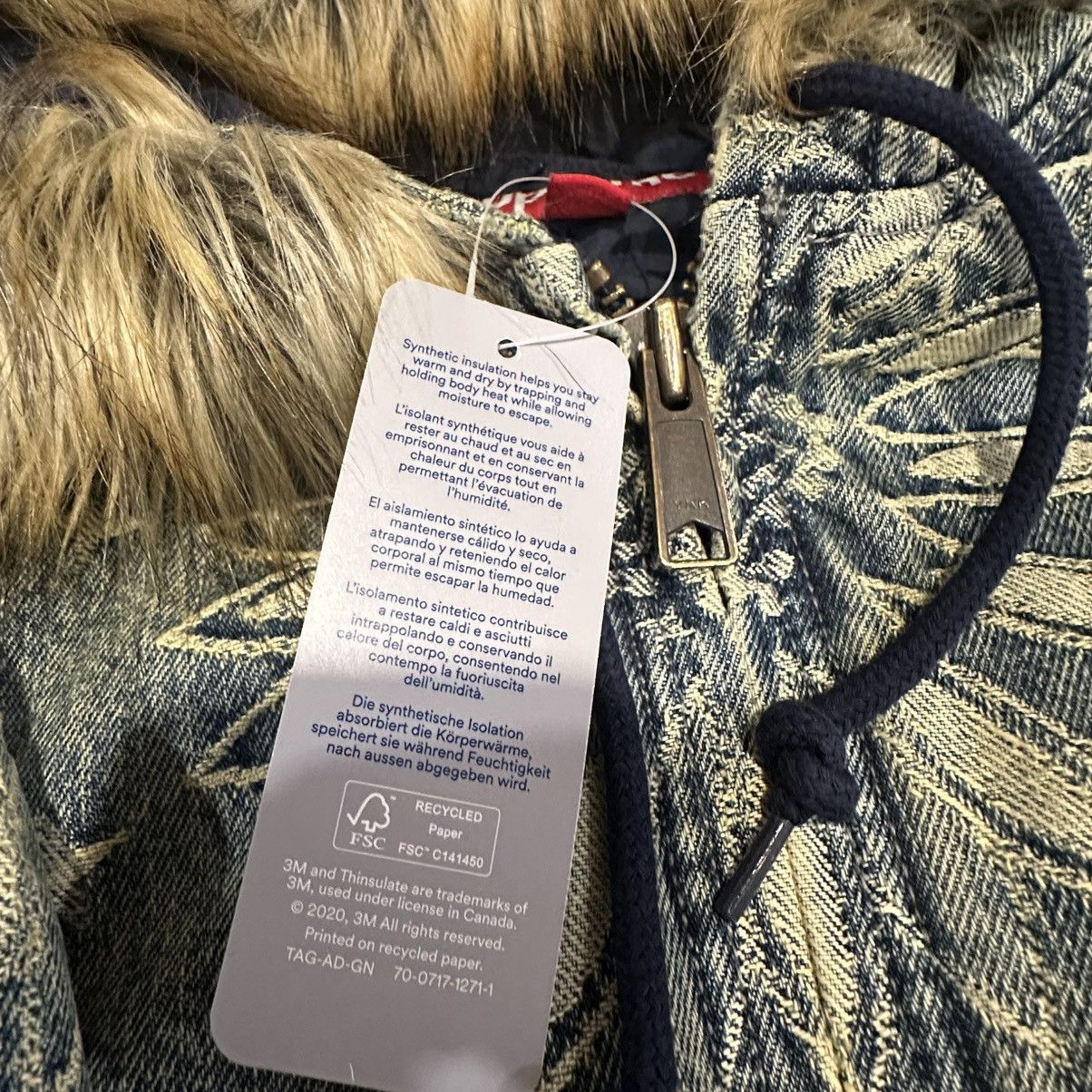Supreme Supreme Bandana Jacquard Denim Hooded Work Jacket Blue Size US L / EU 52-54 / 3 - 5 Thumbnail