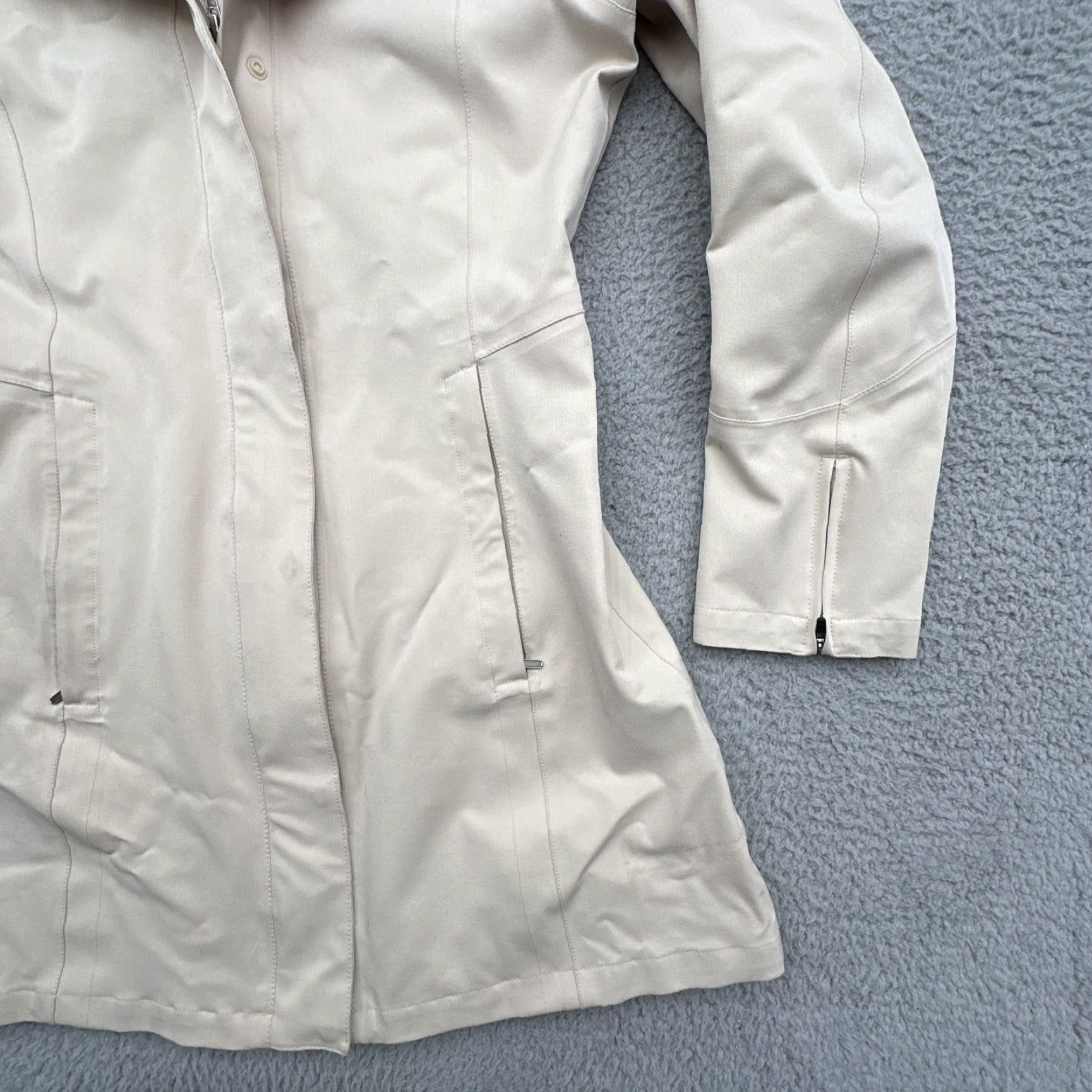 Patagonia VINTAGE Patagonia Women’s Parka Jacket Beige S Hooded Knee Length Outdoor Adventure Gear Size S / US 4 / IT 40 - 4 Thumbnail