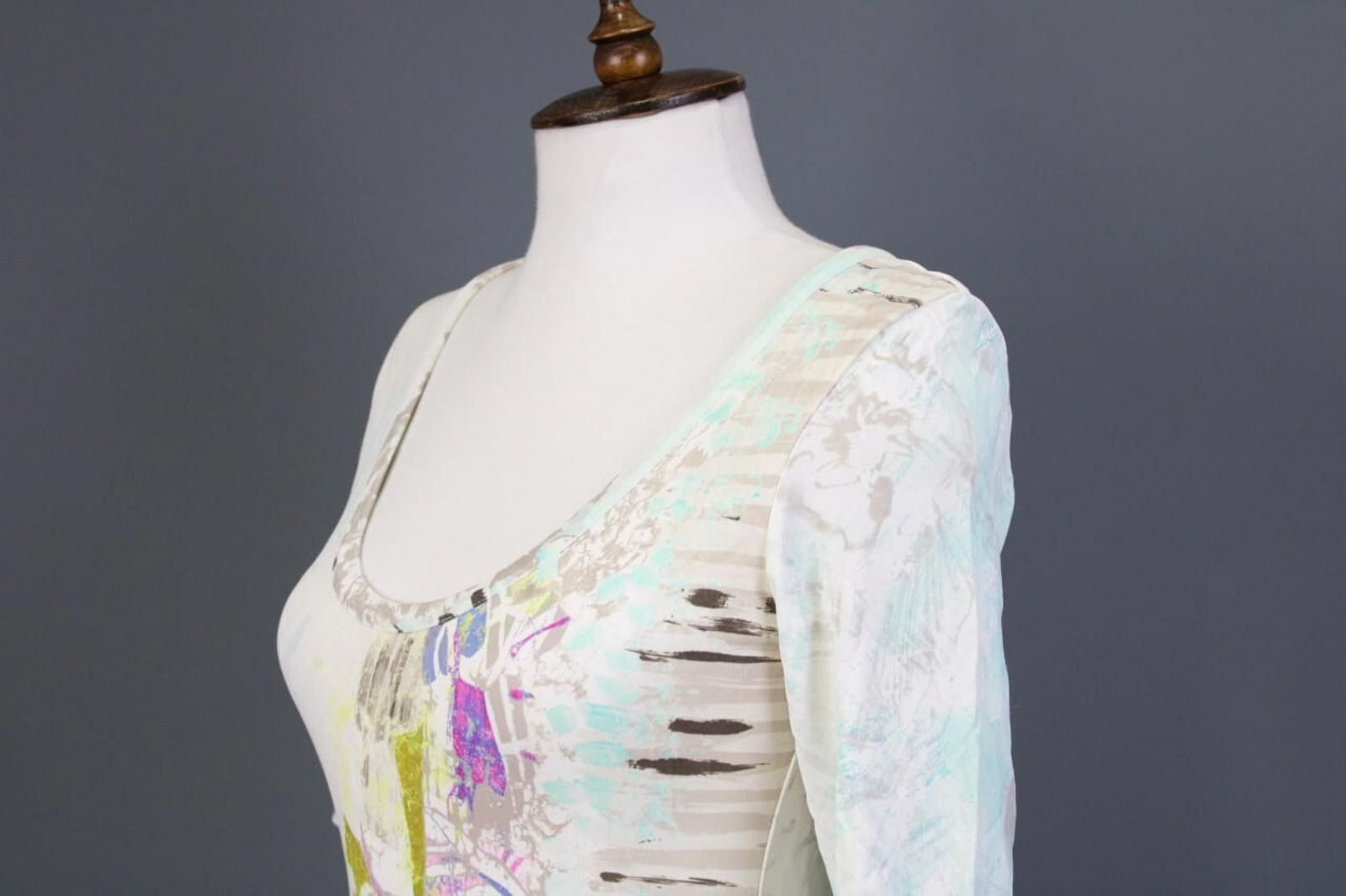Designer Save The Queen Multicolor Floral Bodycon Dress Size L Size L / US 10 / IT 46 - 7 Thumbnail