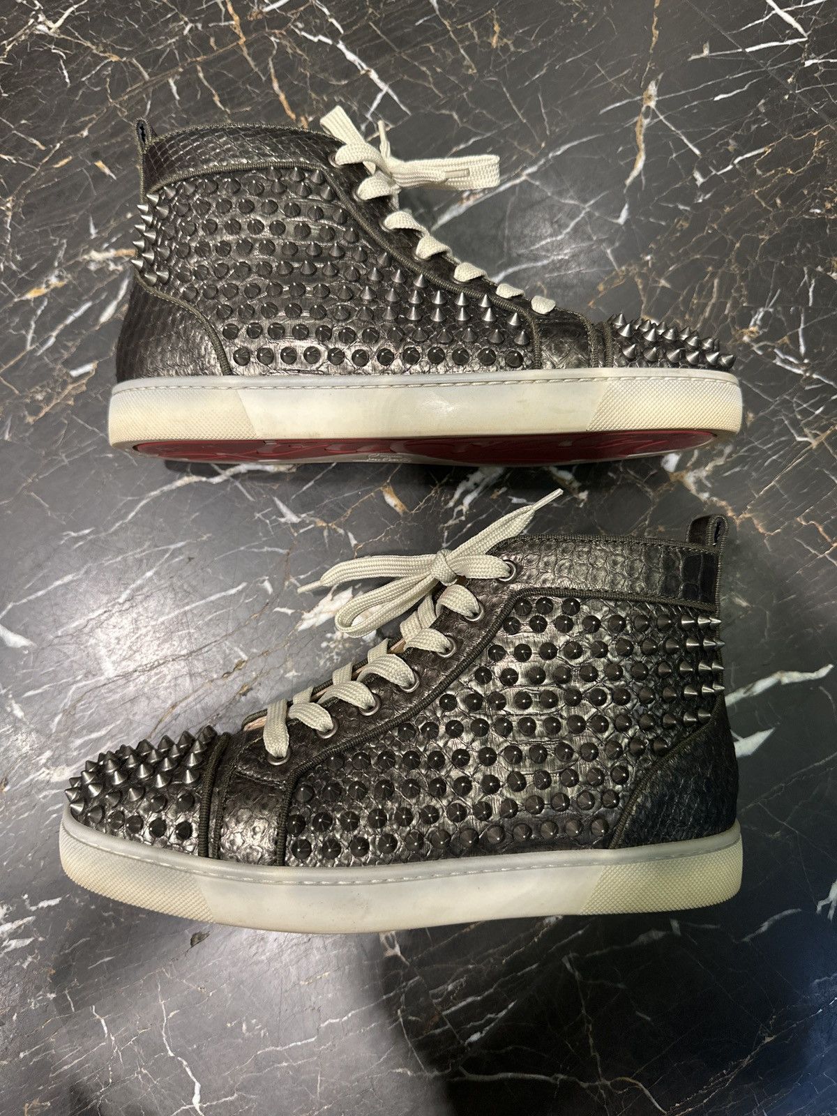 Louboutin python sneakers best sale