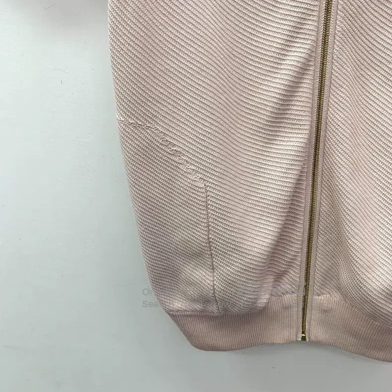 Hermes Hermes Light pink cotton round-neck short-sleeve zipper kn Size XS / US 0-2 / IT 36-38 - 4 Thumbnail