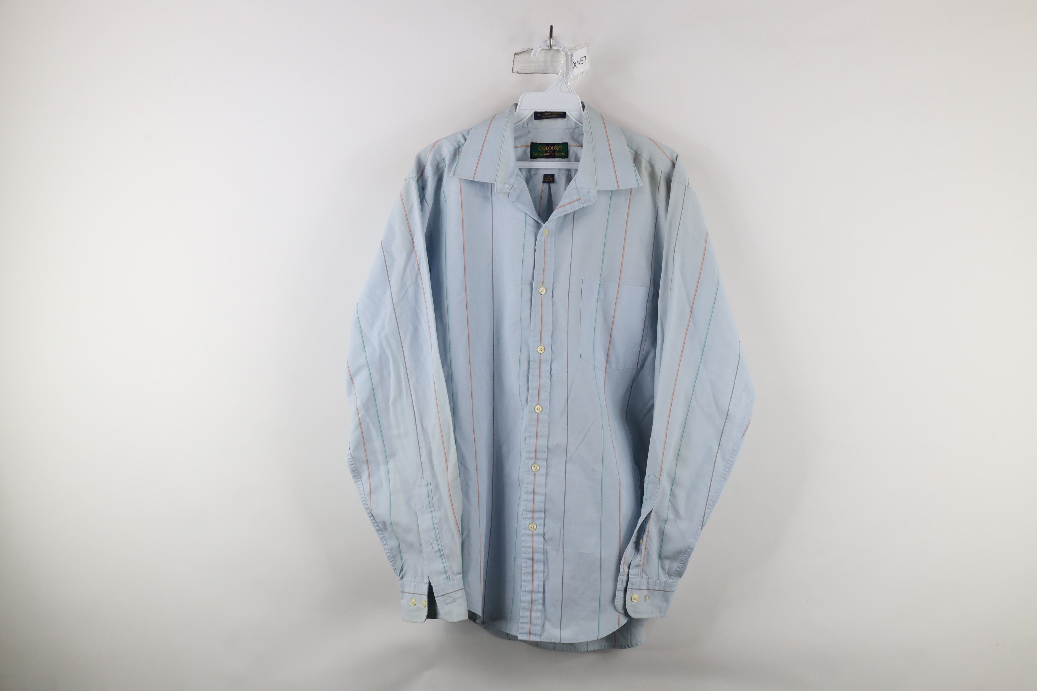 Vintage Vintage 90s Streetwear Rainbow Striped Button Shirt Size US M / EU 48-50 / 2 - 1 Thumbnail