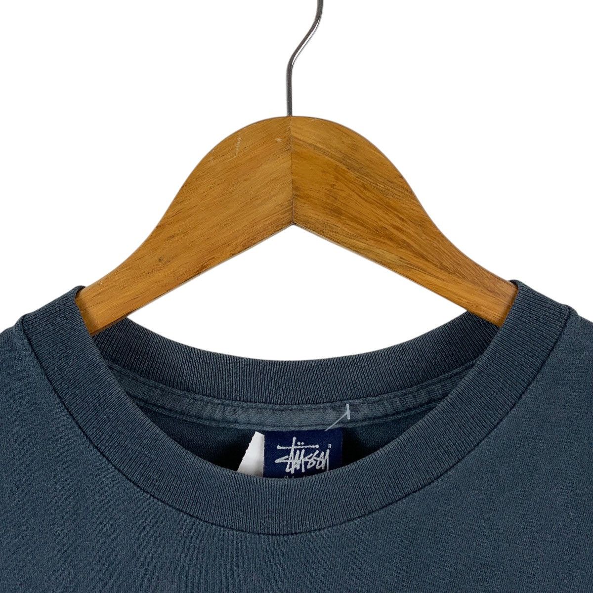 Stussy × Vintage Vintage 90s STUSSY skull big printed streetwear tee Size US M / EU 48-50 / 2 - 5 Thumbnail