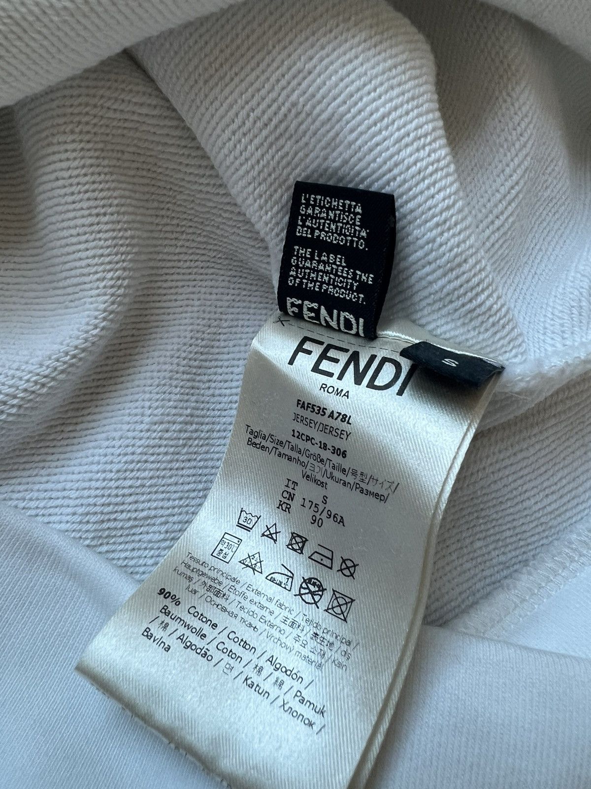Fendi Fendi Embroidered FF Logo Hoodie Size US S / EU 44-46 / 1 - 6 Thumbnail