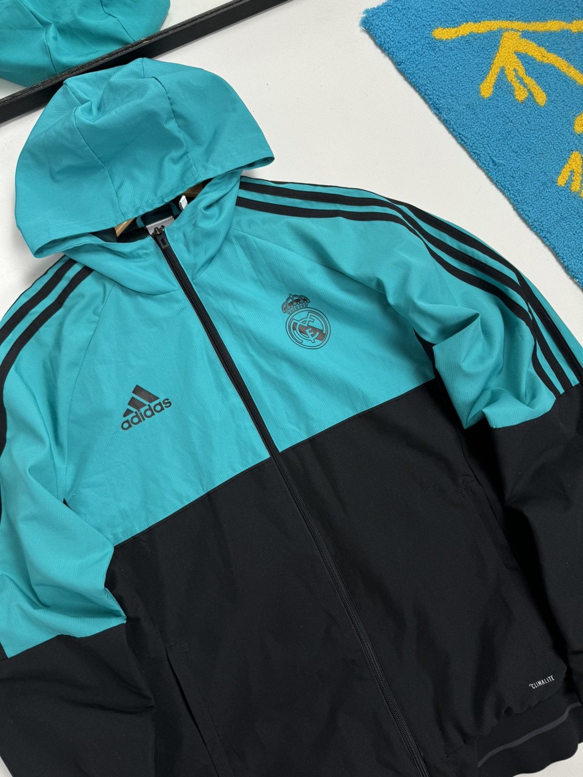 Adidas Adidas Real Madrid Presentation 2018 Blokecore Nylon Jacket Size US L / EU 52-54 / 3 - 4 Thumbnail