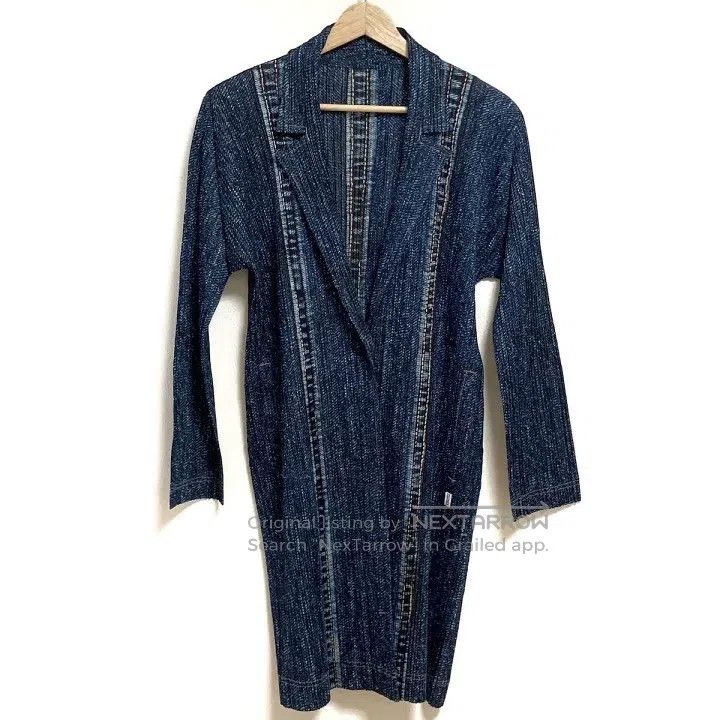 Issey Miyake Issey Miyake size:3 Denim Pleated Overcoat Size XS / US 0-2 / IT 36-38 - 1 Thumbnail