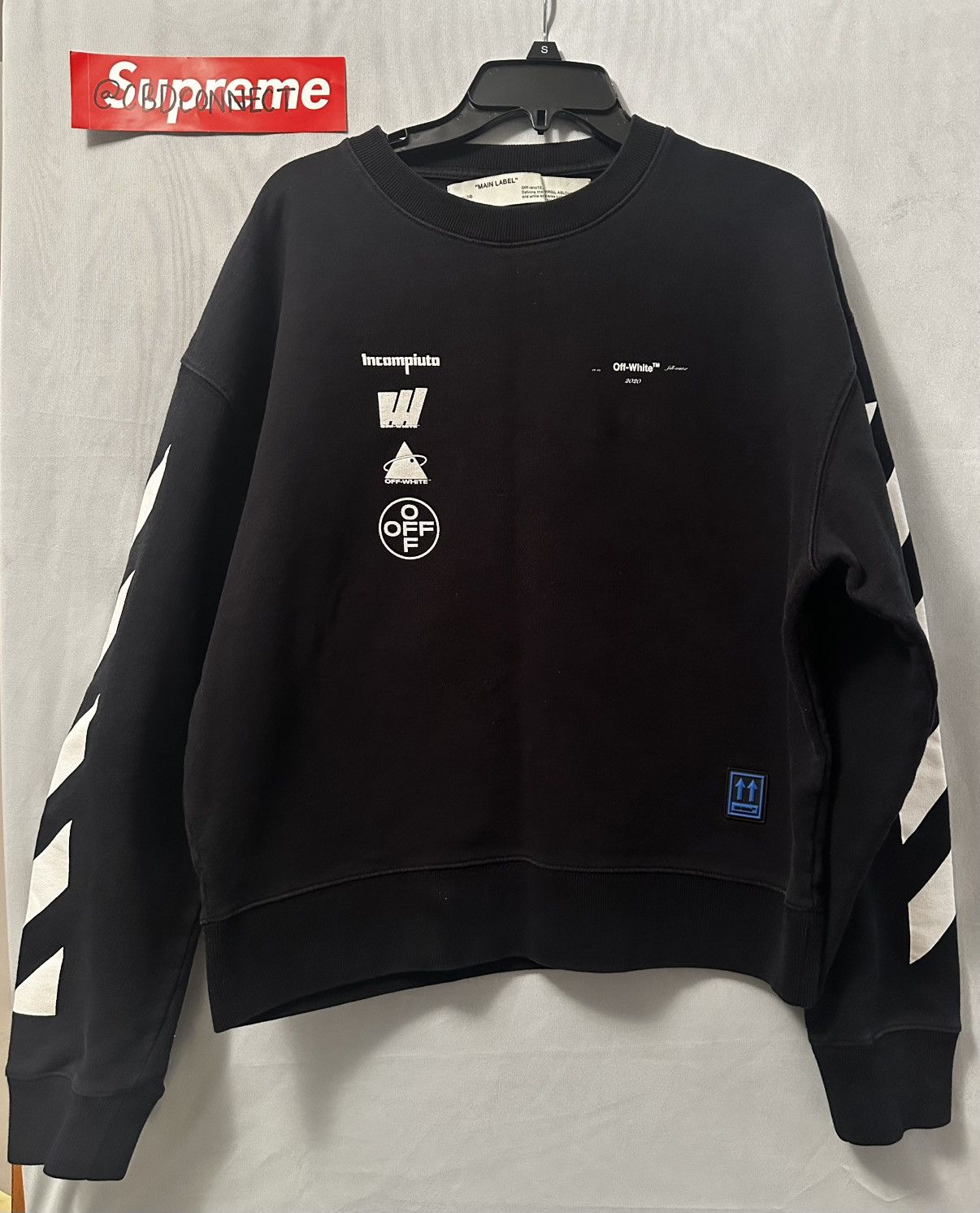 Off-White × Virgil Abloh Off-White x Virgil Abloh “INCOMPIUTO” Sweatshirt Size US M / EU 48-50 / 2 - 1 Thumbnail