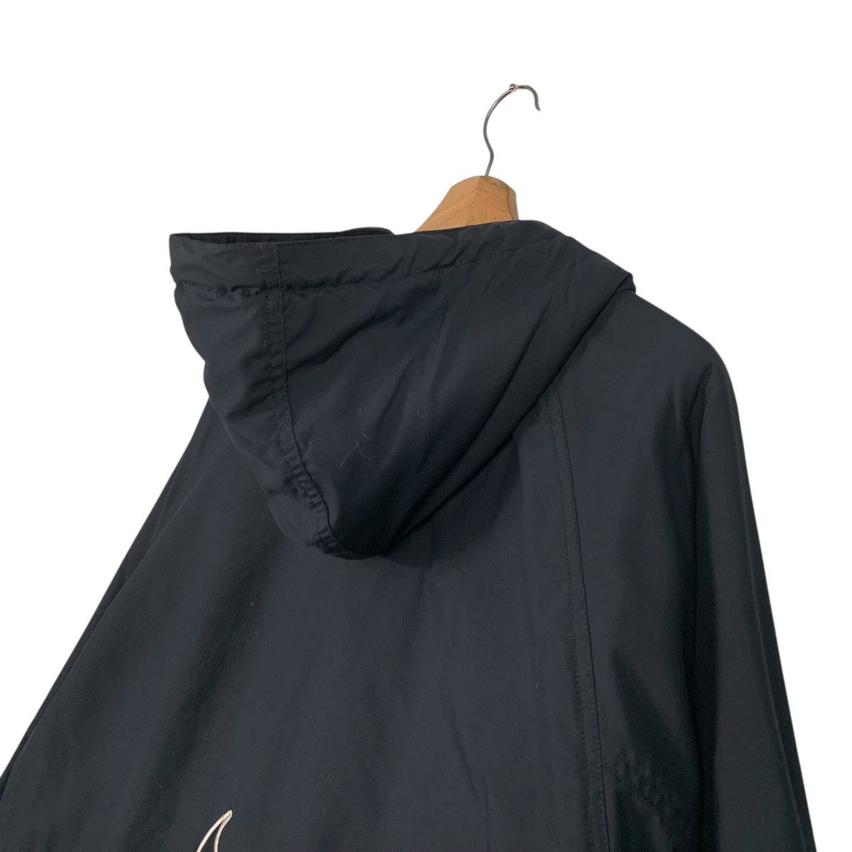 Nike Vintage Nike Swoosh Hooded Long Jacket Size US L / EU 52-54 / 3 - 9 Thumbnail