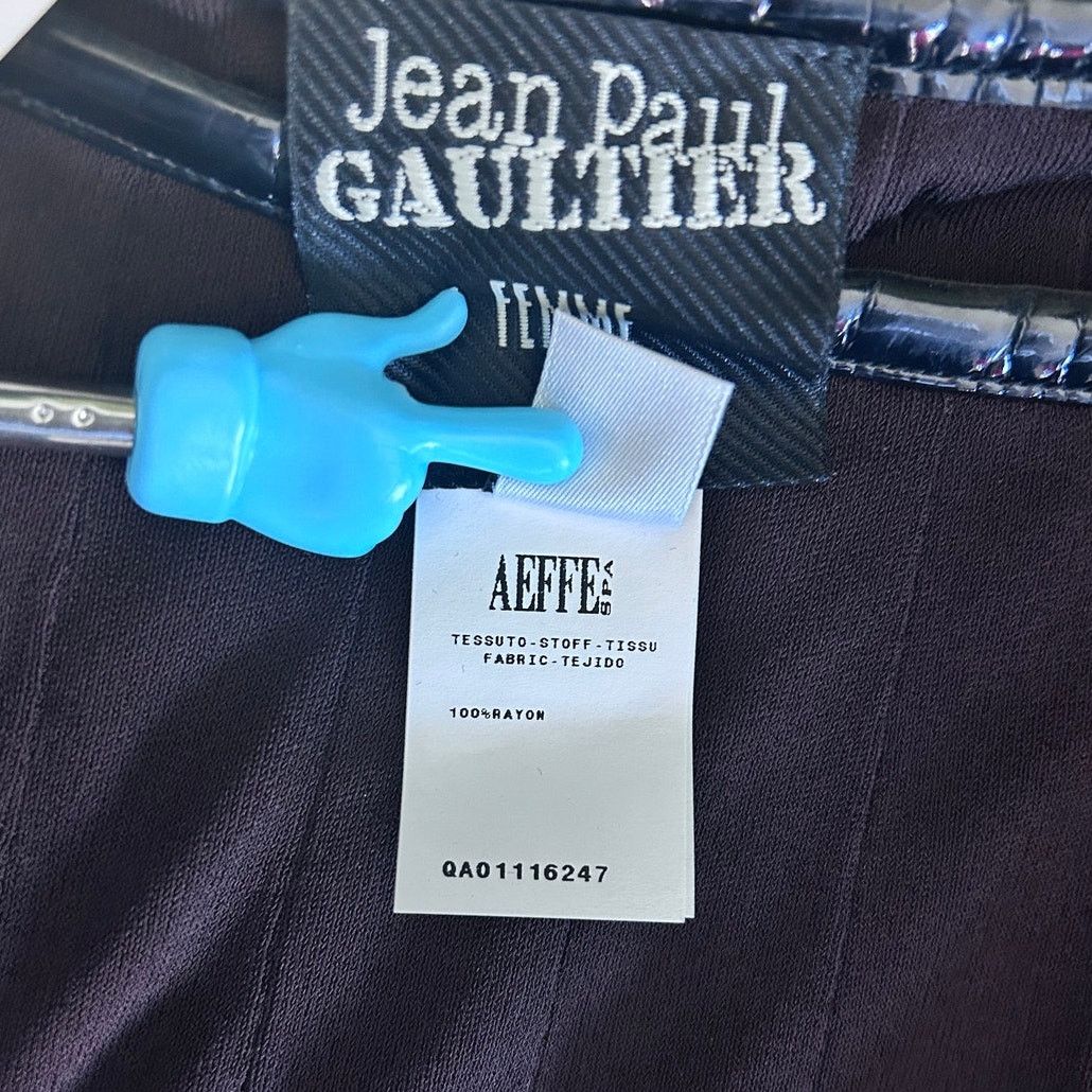 Jean Paul Gaultier NWT 90's Jean Paul Gaultier Brown, Black kilt skirt Size 4 Size 27" / US 4 / IT 40 - 9 Thumbnail