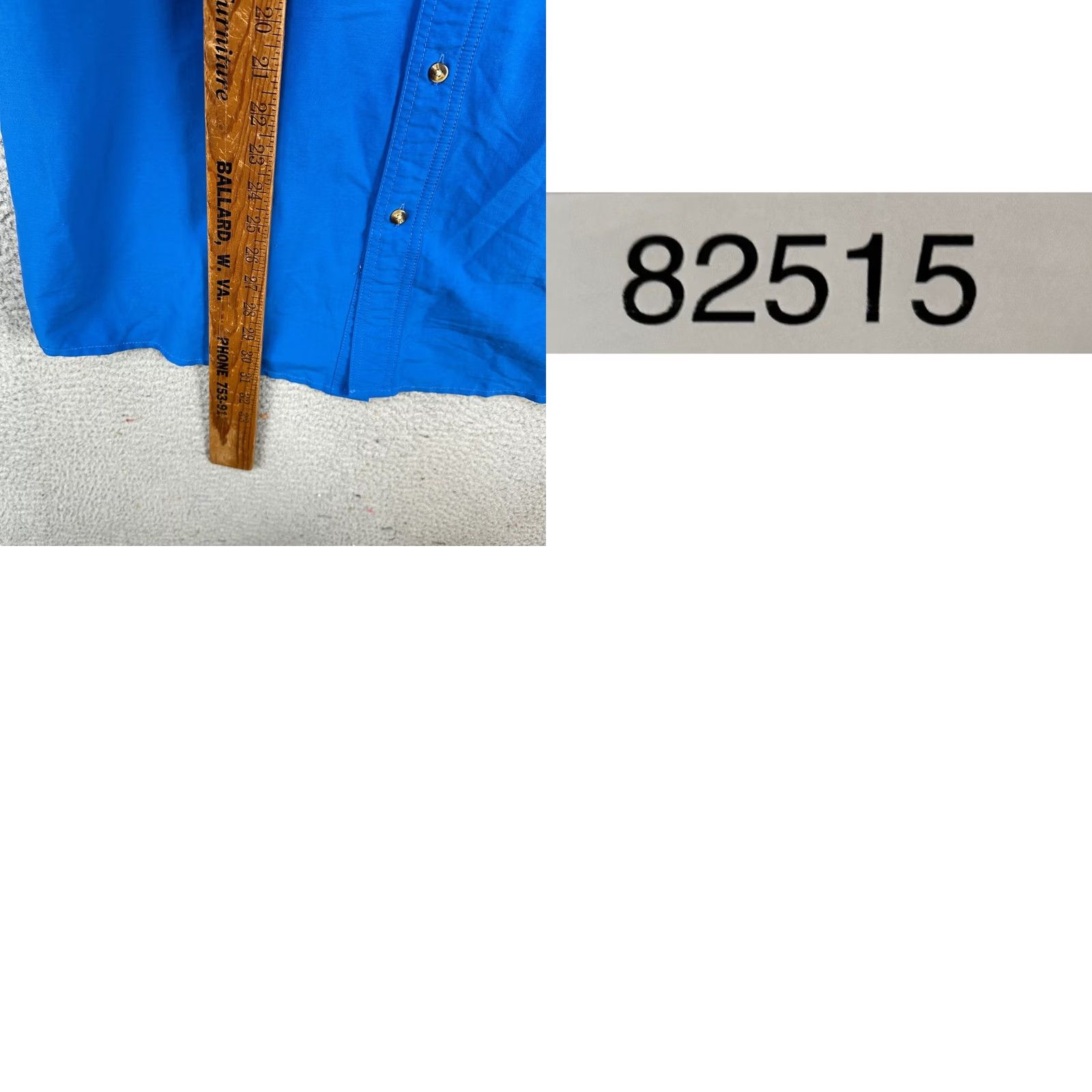 Vintage L.L. Bean Shirt Mens L Blue Nylon Fishing Button Down Vented Flap Pockets Size US L / EU 52-54 / 3 - 8 Thumbnail
