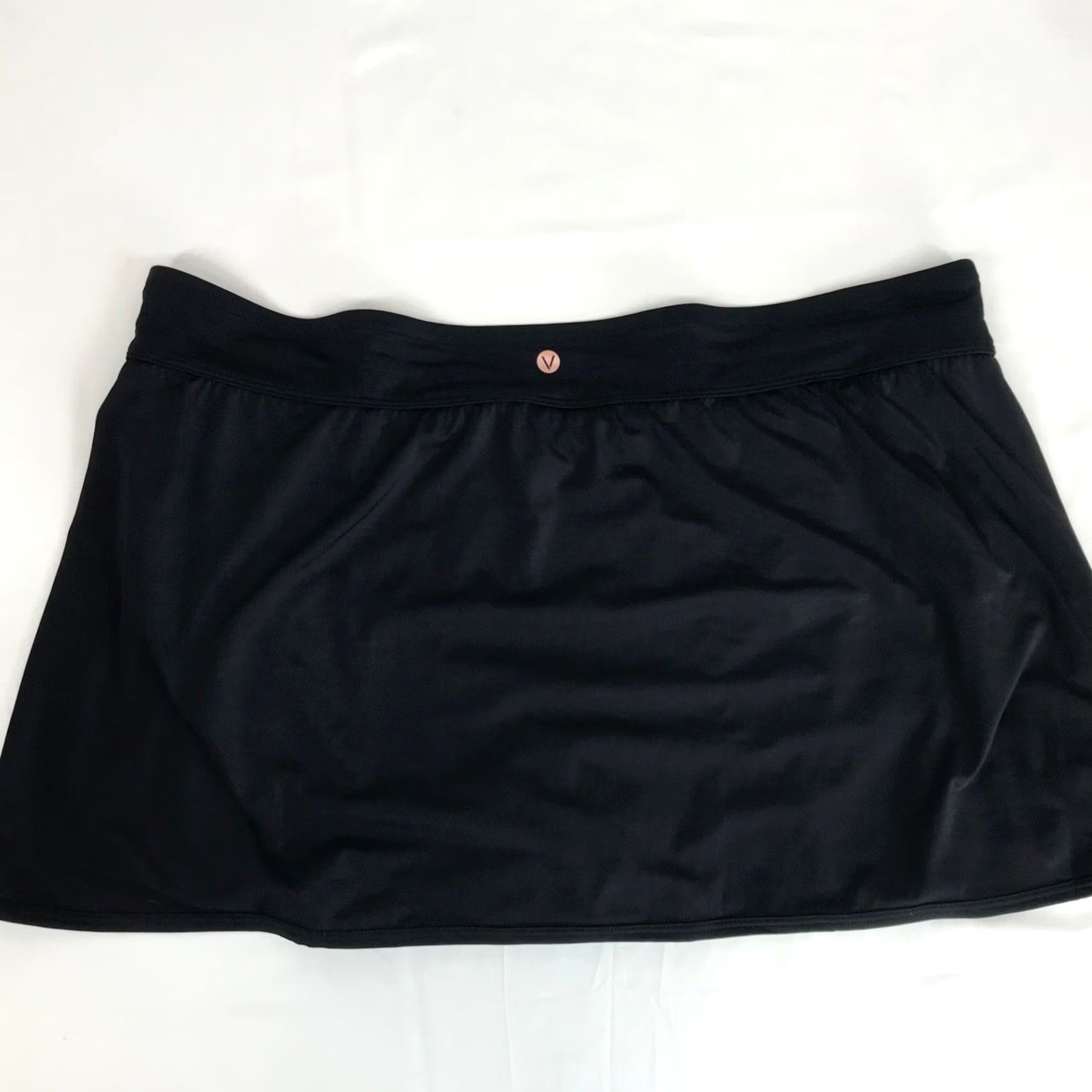 Vintage LIVI Active Black Swim Skirt with Built-In Brief Plus Size 26 Solid Activewear Size 26" / US 2 / IT 38 - 5 Thumbnail