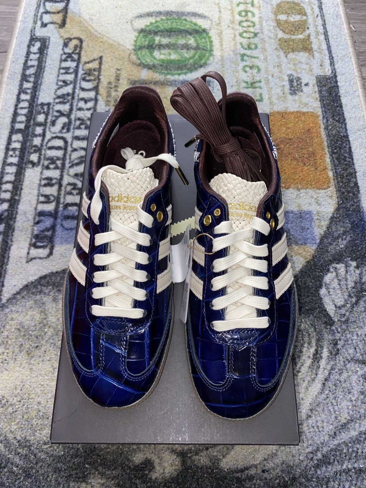 Adidas × Wales Bonner Adidas Samba Wales Bonner Navy Croc (8 Womens) Size US 7 / EU 40 - 3 Thumbnail