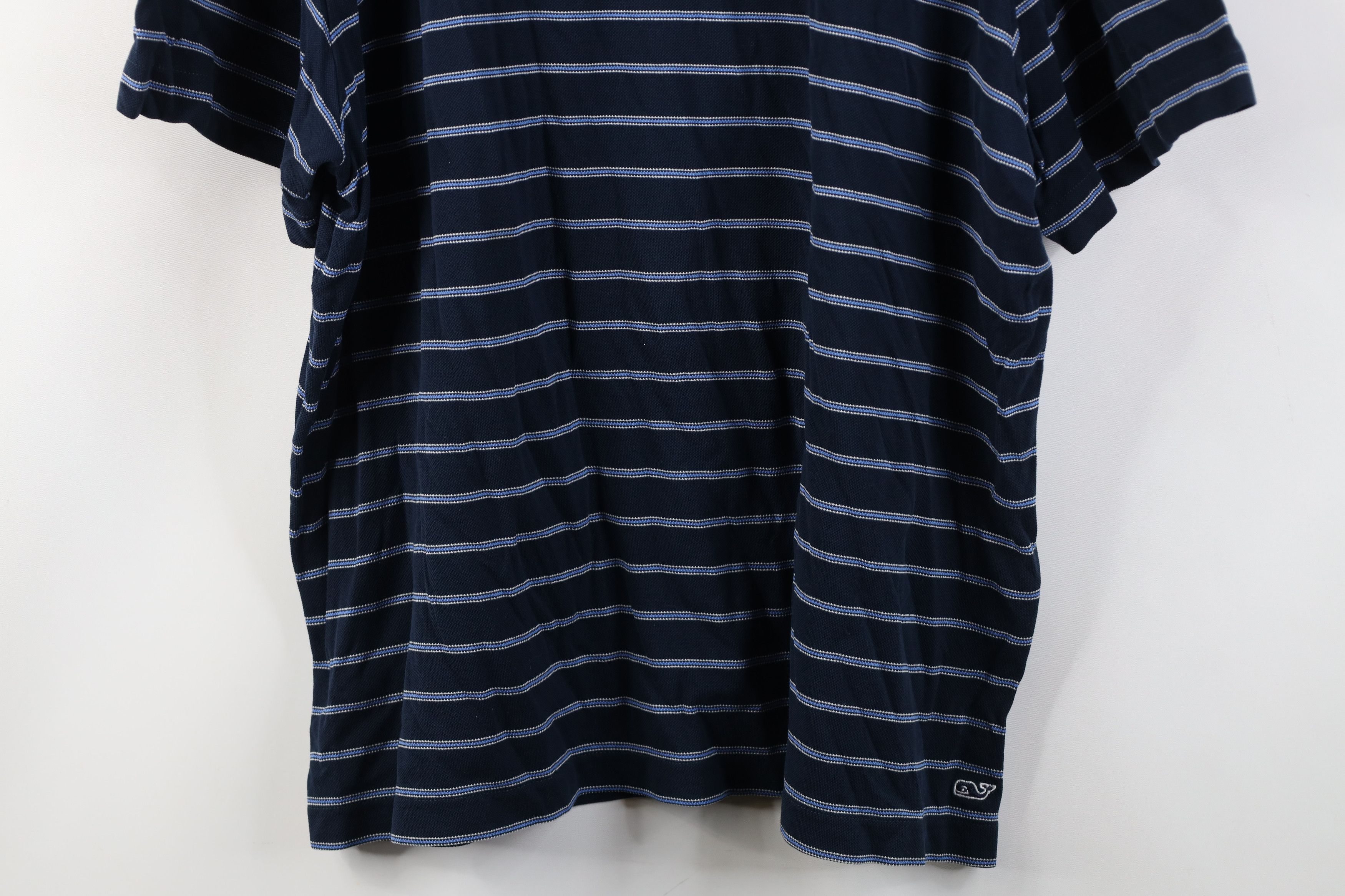 Vineyard Vines Vineyard Vines Knit Collared Golf Polo Shirt Navy Blue Size US L / EU 52-54 / 3 - 3 Thumbnail