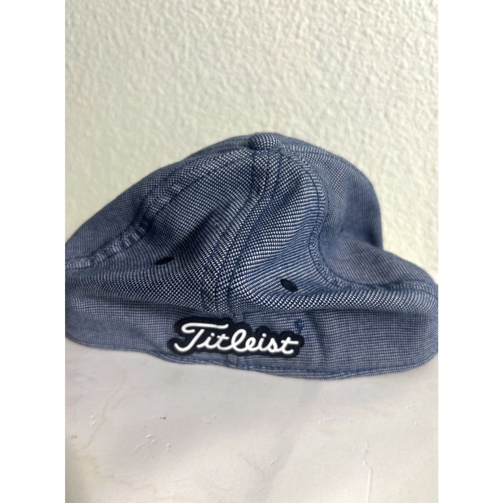 Titleist VINTAGE-NO Titleist Hat Golf Cap XL Gray Plaid Embroidered Logo Adjustable Strap Unisex Adults Cap Style Golf Hat Size ONE SIZE - 7 Thumbnail