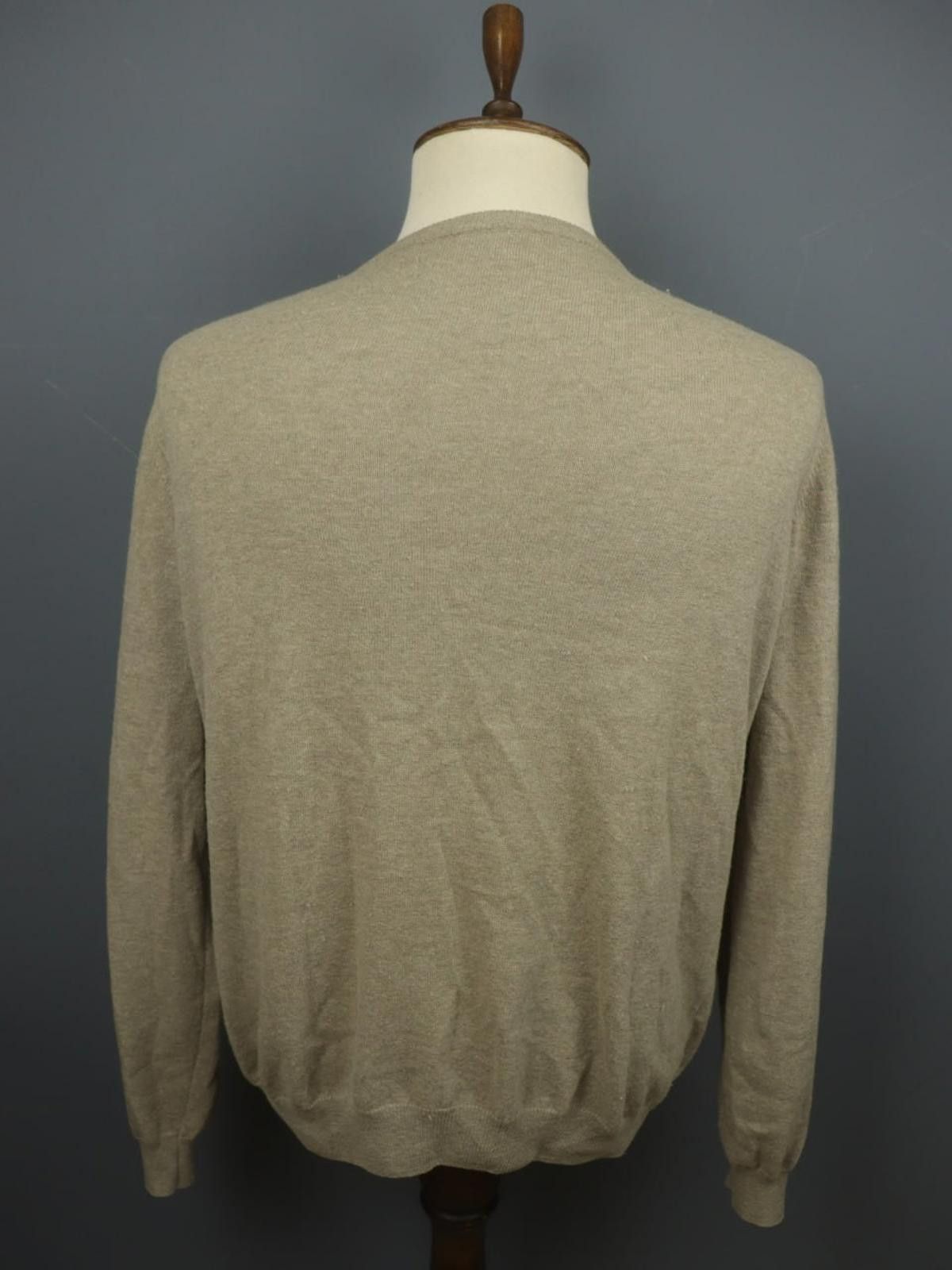 Designer Burberry London Tan Argyle Diamond Wool Sweater Size XL Size US XL / EU 56 / 4 - 5 Thumbnail