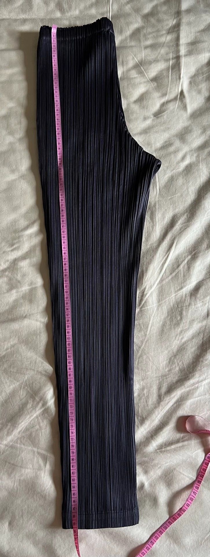 Issey Miyake Issey Miyake size:2 Dark blue pleated skinny pants Size 32" / US 10 / IT 46 - 4 Thumbnail