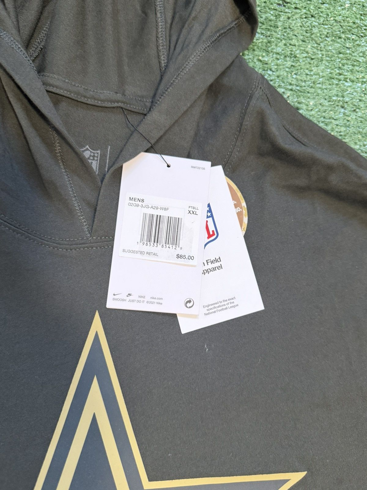 Nike Dallas Cowboys Salute to Service Lightweight Hoodie Nike Size US XXL / EU 58 / 5 - 3 Thumbnail