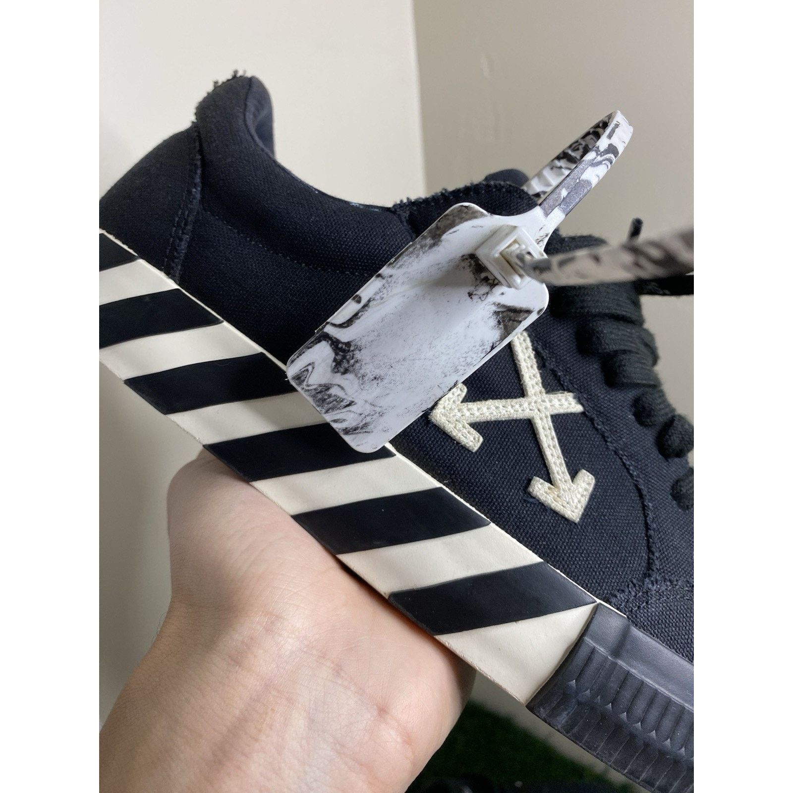 Off-White OFF-WHITE Vulc Low Canvas “black White” Size 12 US ( 45 EU ) Size US 12 / EU 45 - 3 Thumbnail