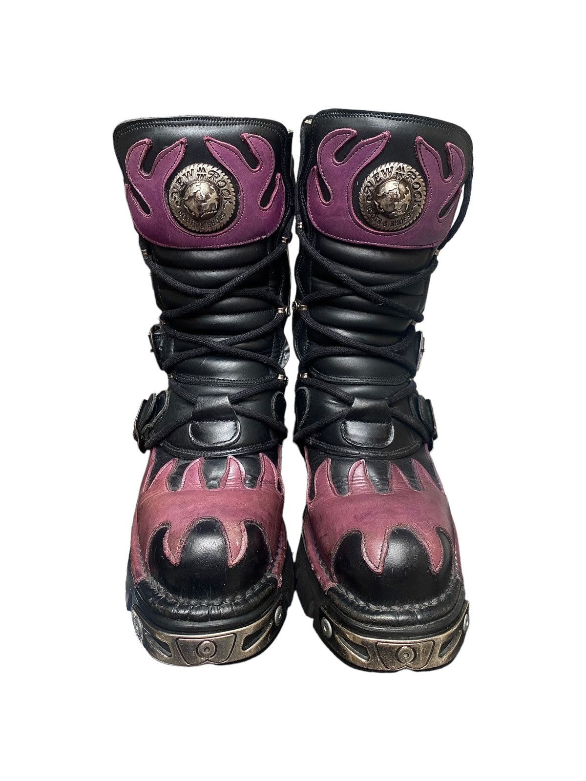 Purple new rock boots clearance