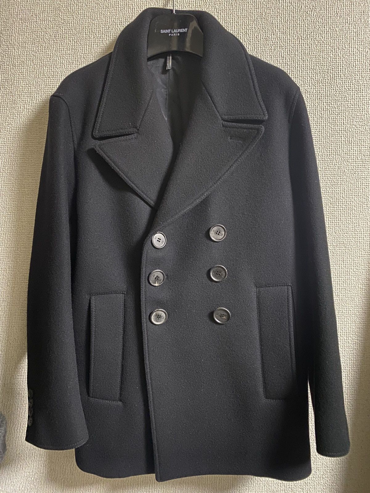 Dior aw06 dior homme pea coat 48 hedi slimane | Grailed