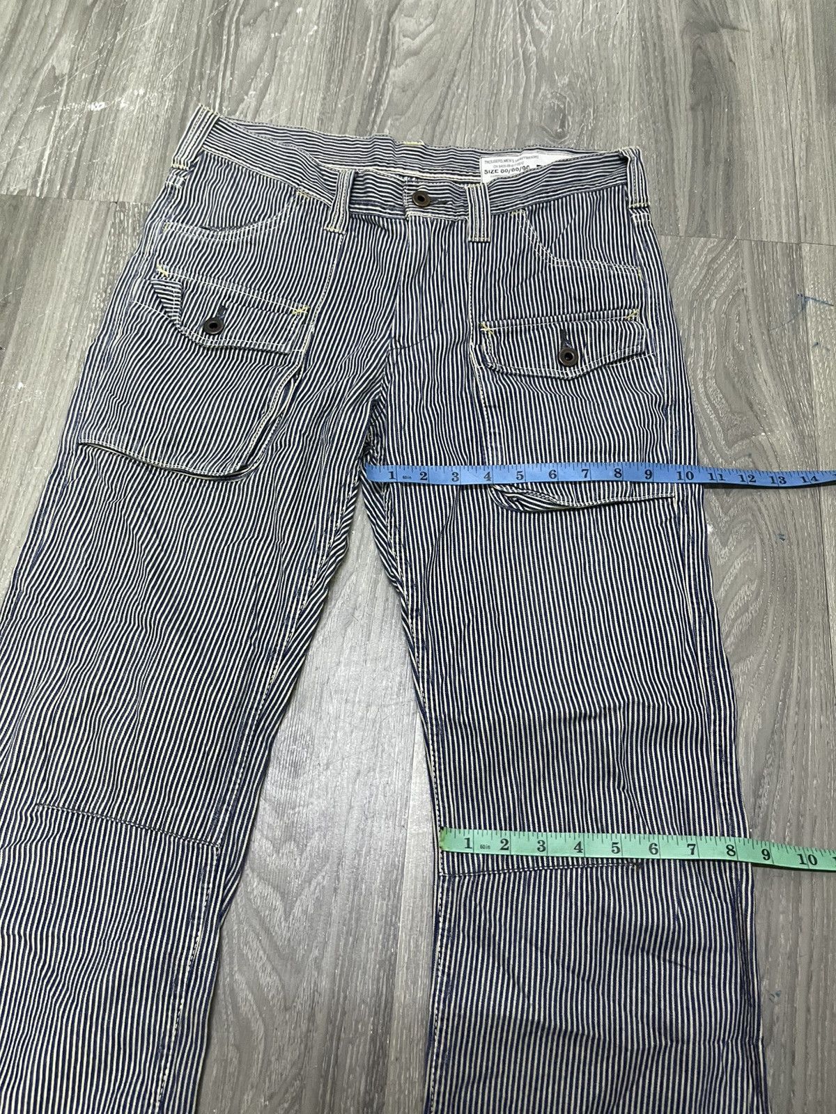 Japanese Brand Jepanes Brand x Studio Ecru Bush Pants Denim Hickory Size US 33 - 14 Thumbnail