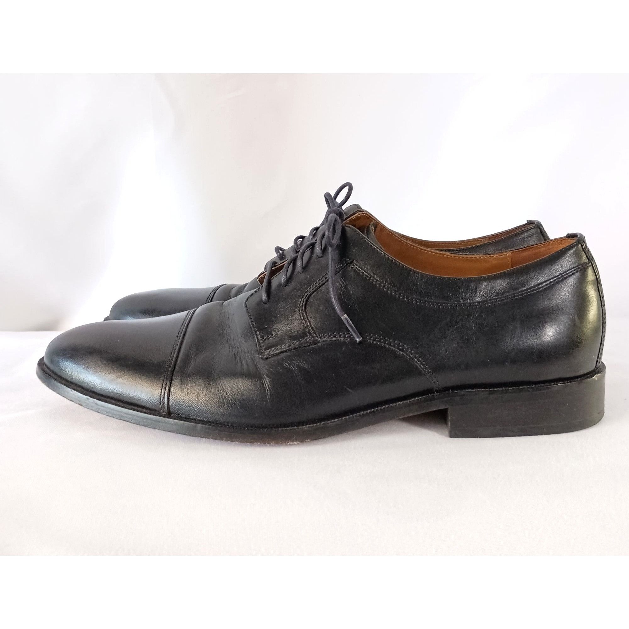 Johnston & Murphy Johnston & Murphy Tillman Oxford Black Leather Cap Toe Men’s Size US 10.5 / EU 43-44 - 1 Thumbnail
