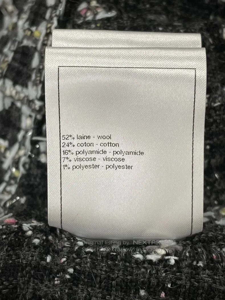 Chanel Chanel 23A Gray Tweed Jacket. Size US XS / EU 42 / 0 - 7 Thumbnail