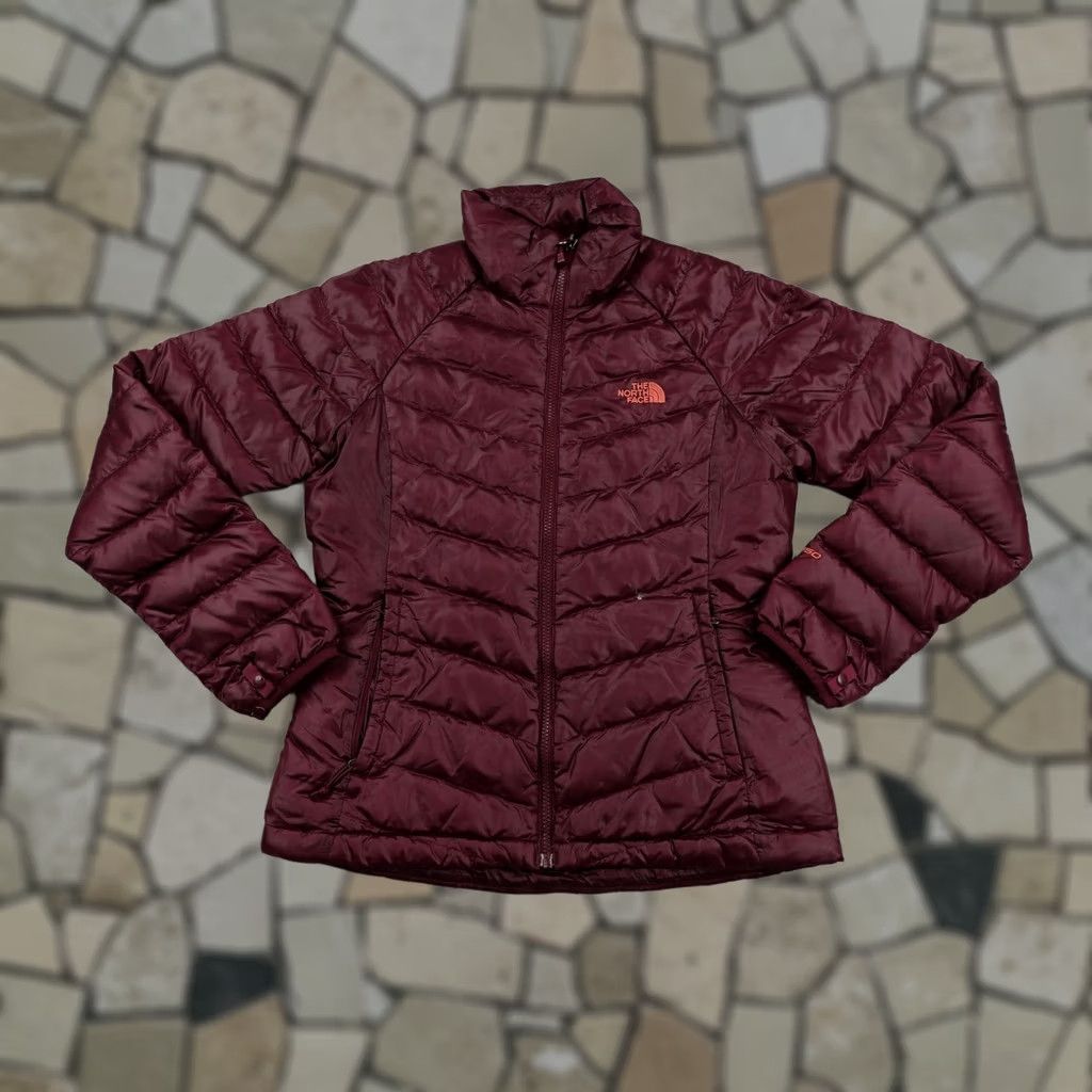 The North Face The North Face Jacket Womens Small Red Burgundy 550 Down Puffer Coat Full Zip Size S / US 4 / IT 40 - 1 Thumbnail