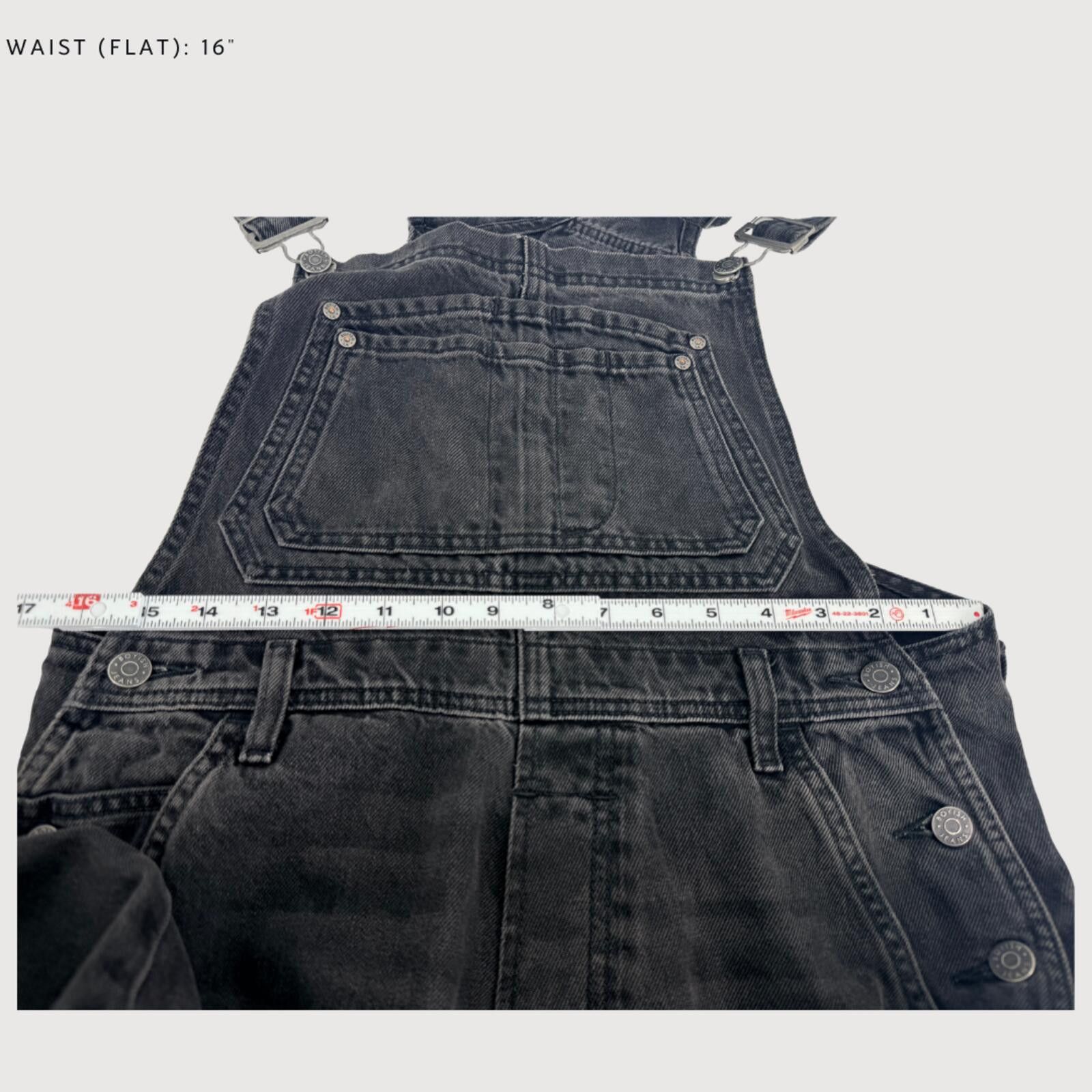 Other Boyish Kenny Denim Overalls Washed Black XS Size 26" / US 2 / IT 38 - 7 Thumbnail