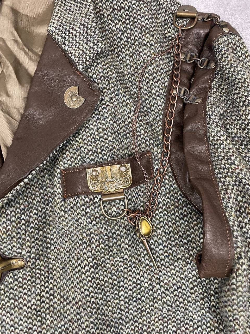 Harris Tweed Harris Tweed Men’s Vintage Jacket Wool Handwoven Brown Size 38S - 4 Thumbnail