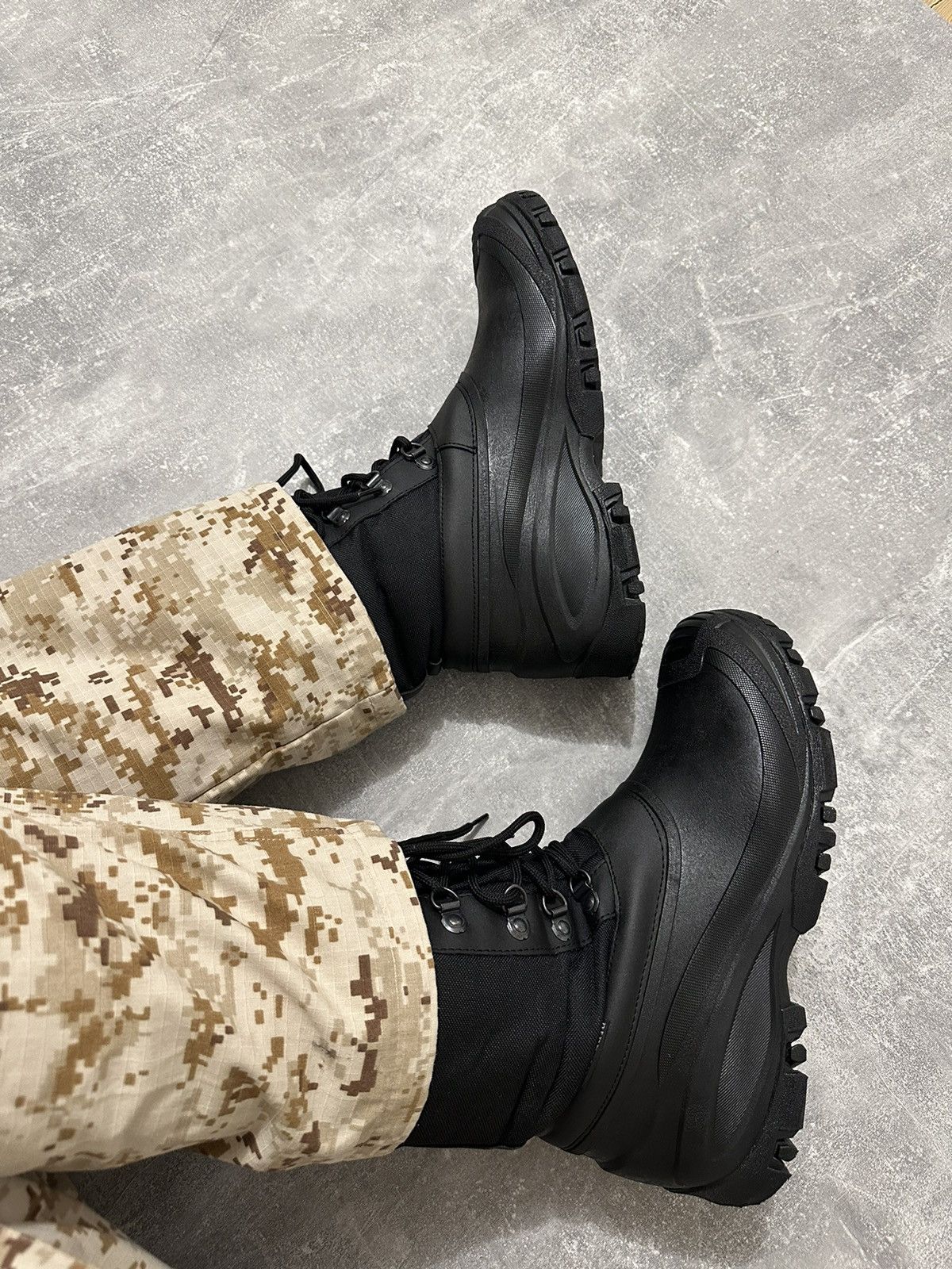 Black Vintage Military Combat Boots
