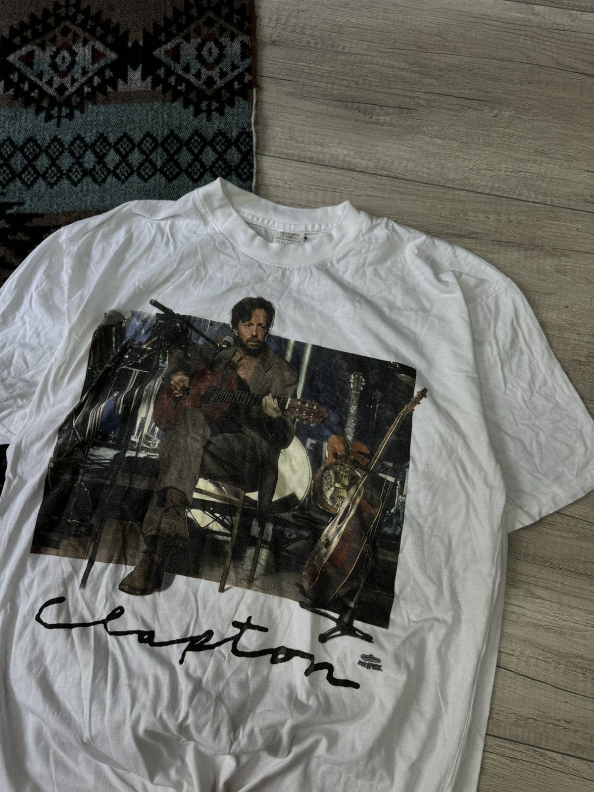 Vintage Vintage Eric Clapton 1992 UK Tour t-shirt music merch Size US XL / EU 56 / 4 - 2 Thumbnail