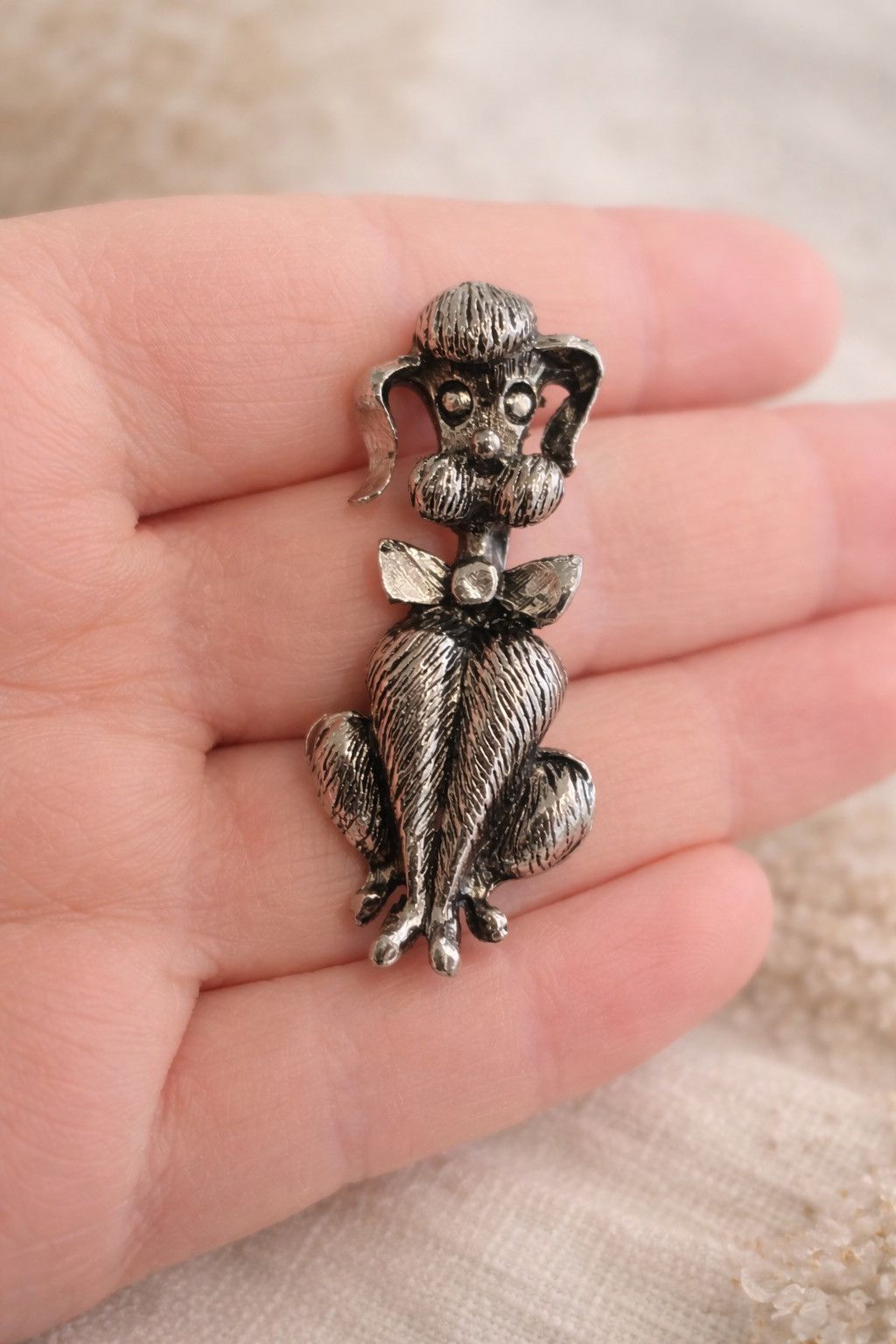 Other Vintage 1950s Poodle Brooch Set Silver Tone Dog Pins Retro Size ONE SIZE - 3 Thumbnail