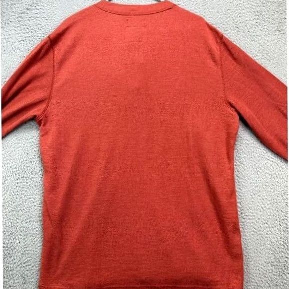 Vintage St. John's Bay Henley Shirt Mens 2XL Orange Long Sleeve Cotton Breathable Regular Size US XXL / EU 58 / 5 - 2 Thumbnail
