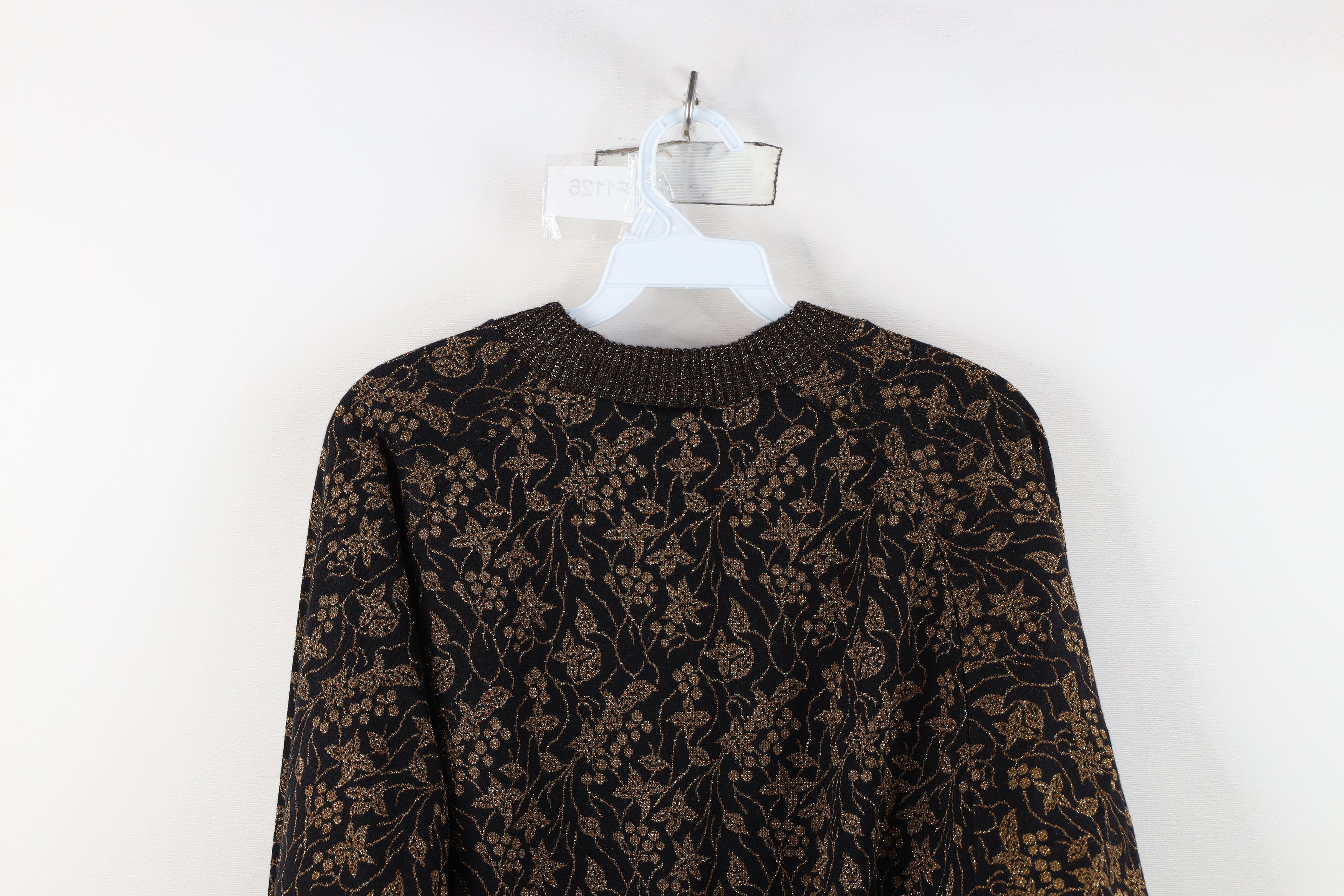 Vintage Vintage 80s 90s Streetwear Knit Flower Crewneck Sweater USA Size M / US 6-8 / IT 42-44 - 9 Thumbnail