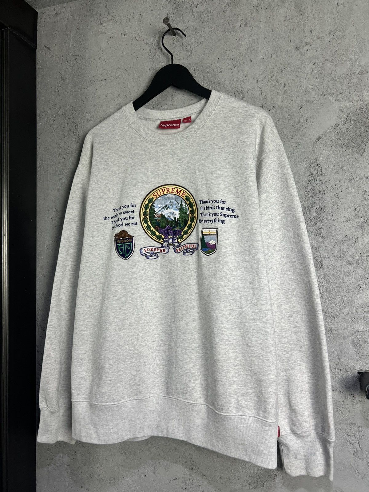 Supreme Supreme Mountain Grey Crewneck XL Size US XL / EU 56 / 4 - 6 Thumbnail