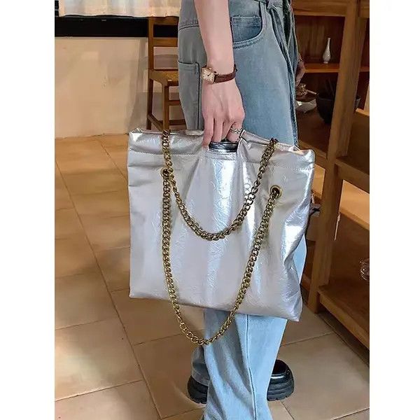 Japanese Brand silver shoulder bag Size ONE SIZE - 2 Thumbnail