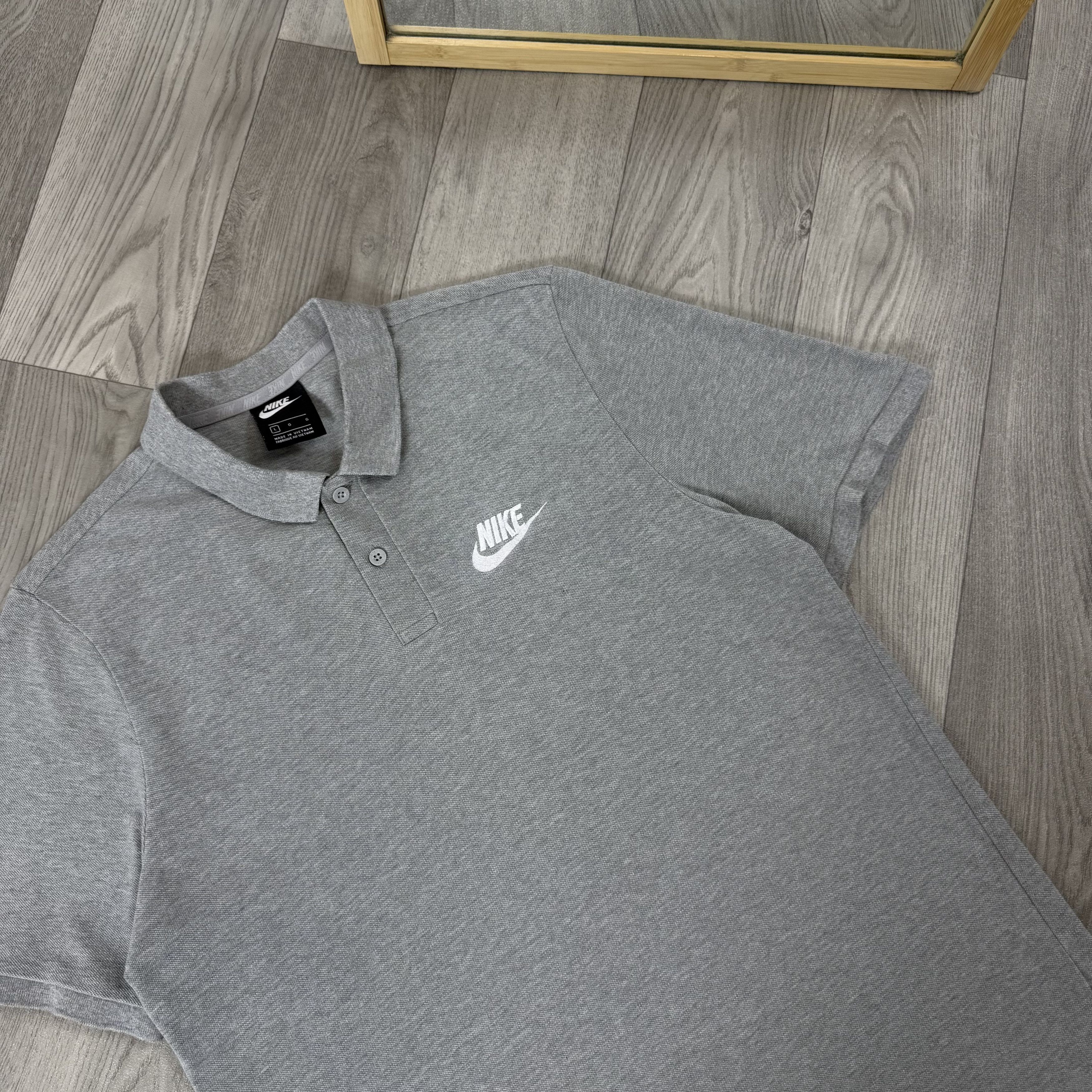 Nike Nike NSW Grey Polo Tee Shirt L Size US L / EU 52-54 / 3 - 6 Thumbnail