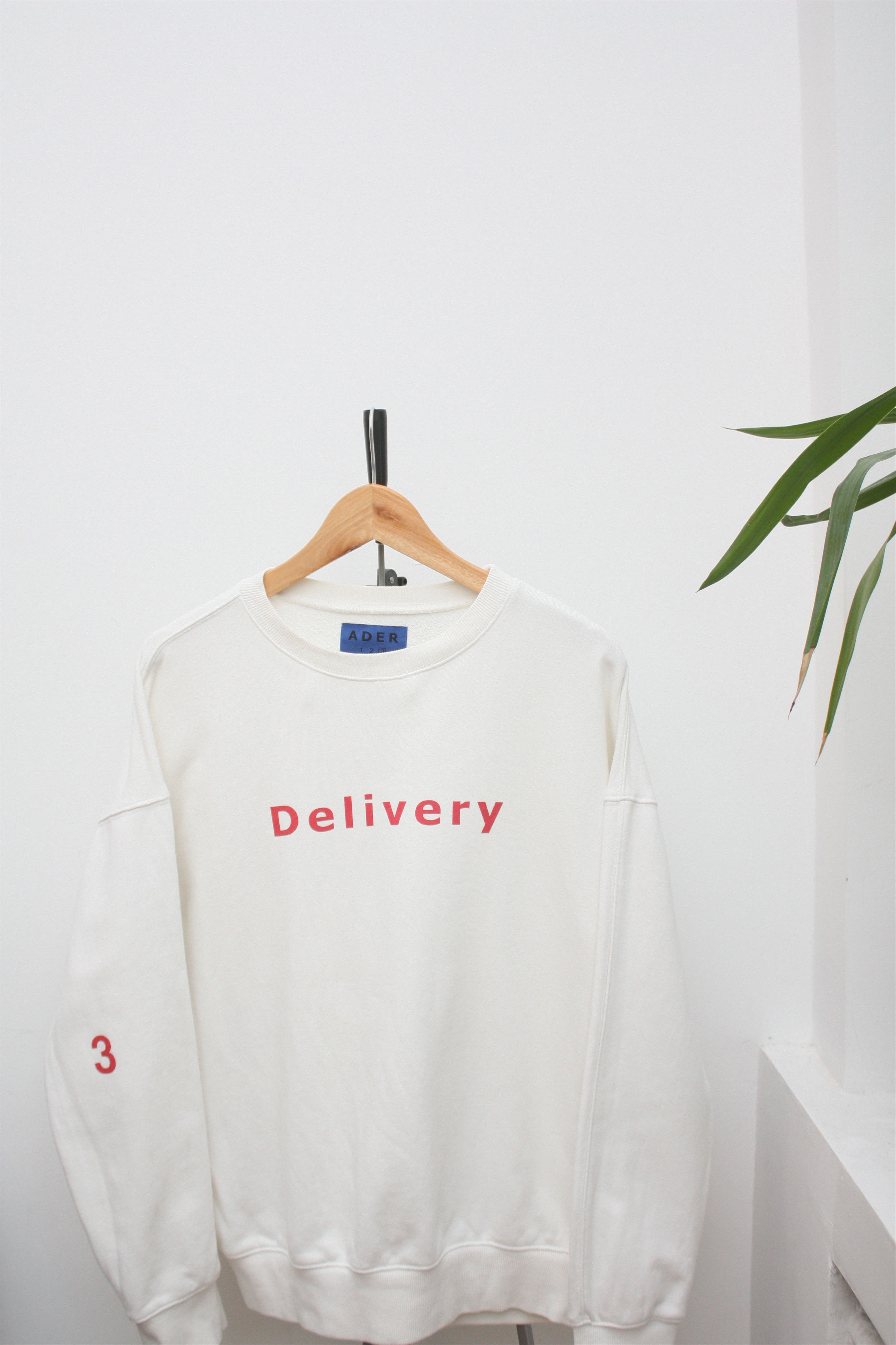 Ader Error Ader Error Delivery 3 White Sweatshirt Size US M / EU 48-50 / 2 - 1 Thumbnail