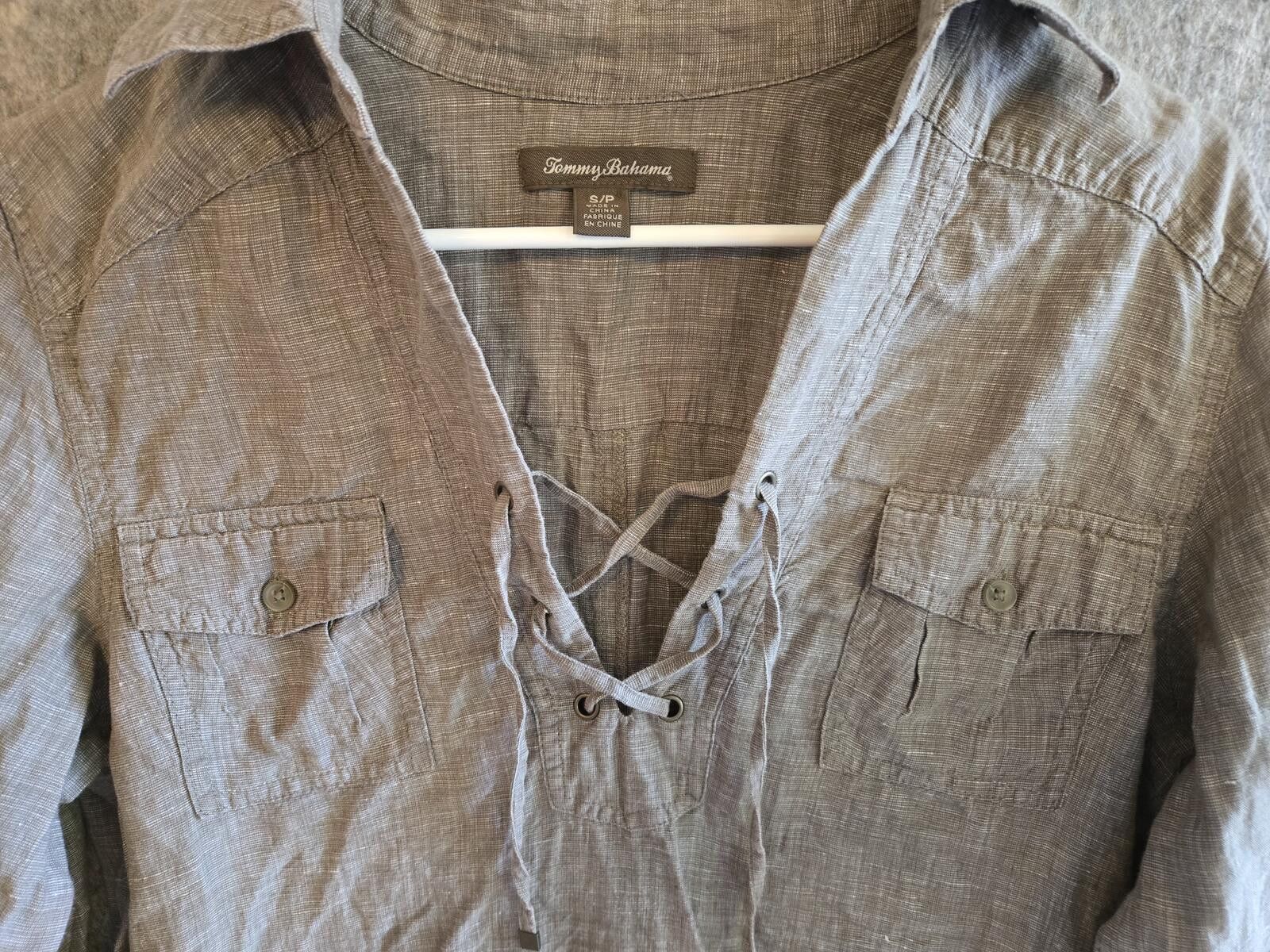 Tommy Bahama Tommy Bahamas S/P 100% Linen Dress Cottage Beach Vacay Boho Size S / US 4 / IT 40 - 3 Thumbnail