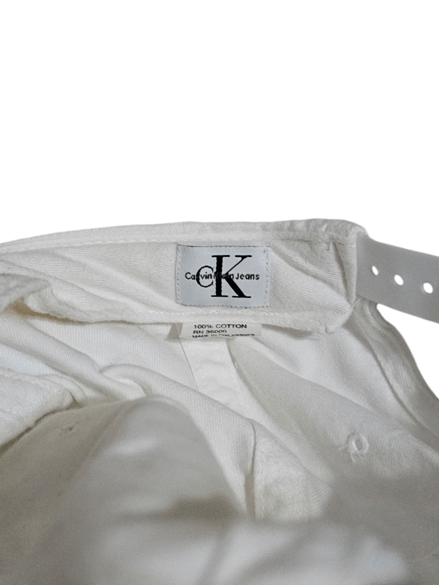 Calvin Klein × Vintage Calvin Klein Vintage White Hat Size ONE SIZE - 4 Thumbnail