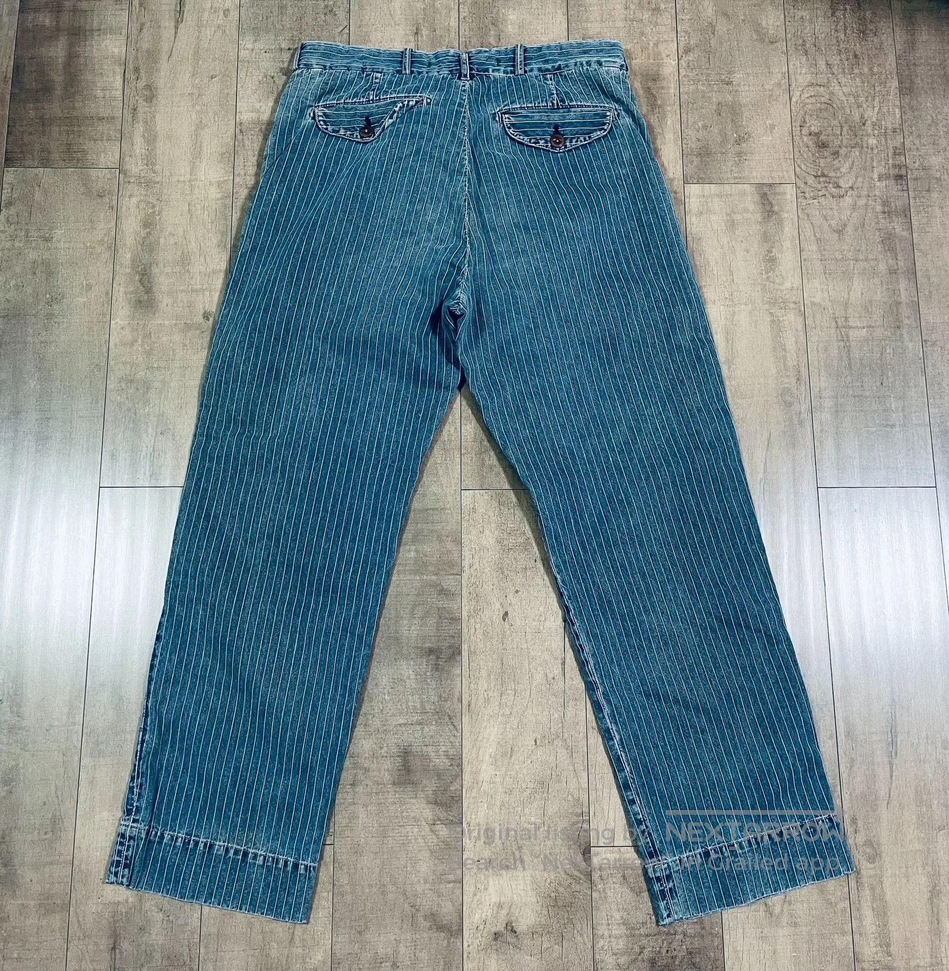Scarti-Lab RRL Distressed Vintage Indigo Work Pants. Size US 36 / EU 52 - 5 Thumbnail