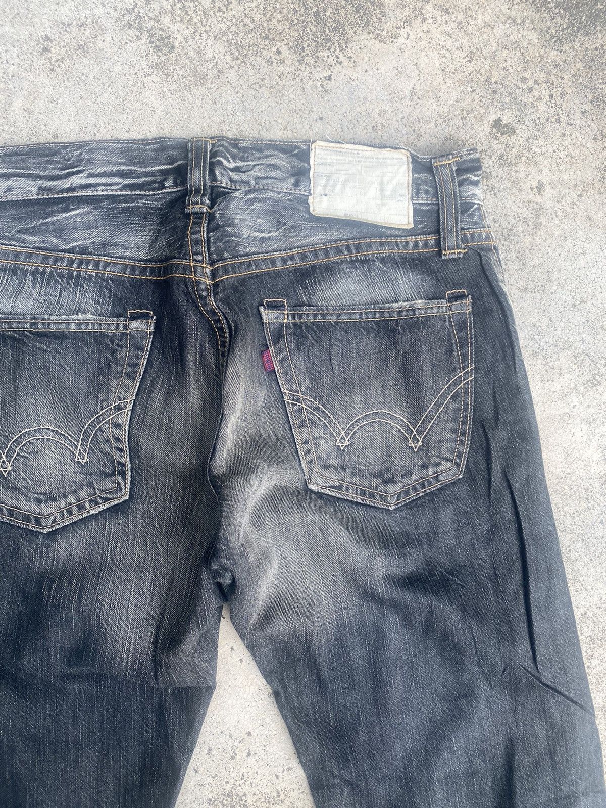 Edwin × Vintage Vintage y2k Edwin Clawmark Straightcut Jeans Size US 31 - 19 Thumbnail