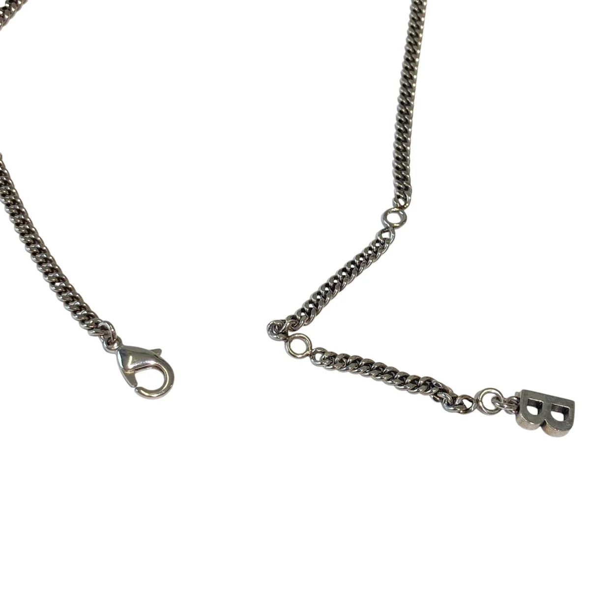 Balenciaga SS22 Typo Logo .925 Silver Necklace Size ONE SIZE - 5 Thumbnail