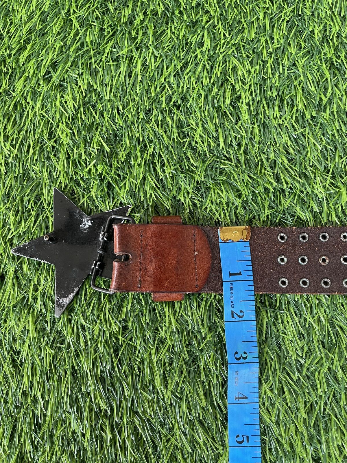 Hollywood Trading Company Vtg Belt🔥HOLLYWOOD TRADING COMPANY🔥Studded Start Buckle Size 34 - 12 Thumbnail