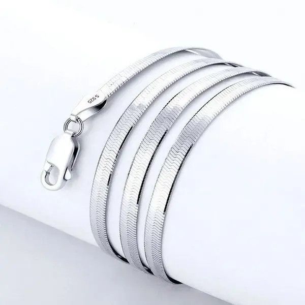 Sterling Silver Blade Chain Necklace Size ONE SIZE - 6 Thumbnail