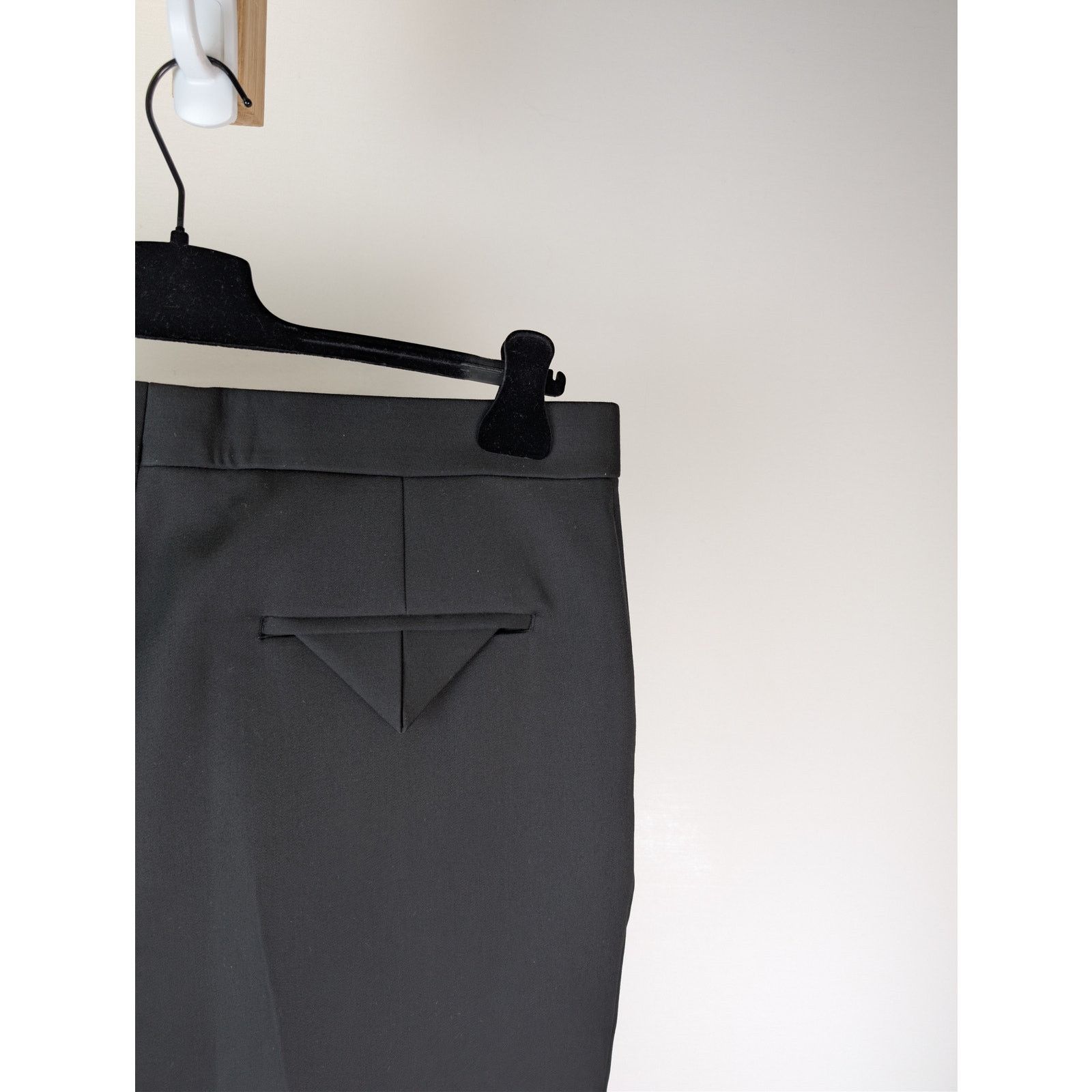 Bottega Veneta o1rshd1 Compact Wool Trousers Pants in Black Size US 34 / EU 50 - 16 Thumbnail
