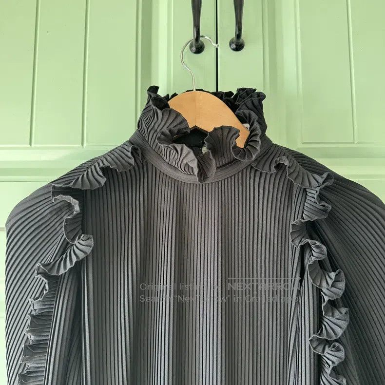 Balenciaga Balenciaga Black Pleated Dress Size XS / US 0-2 / IT 36-38 - 7 Thumbnail