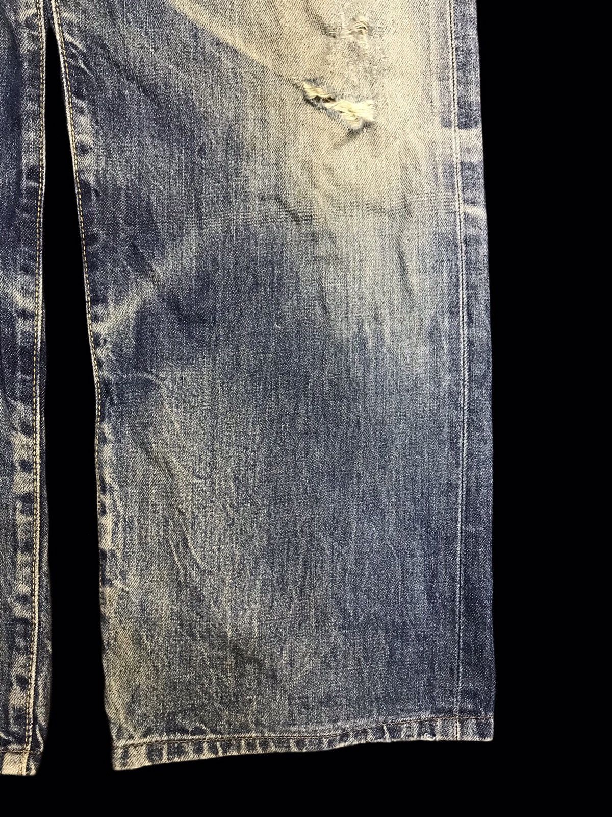 Edwin 💥THRASHED💥RARE EDWIN OVRLL WIDE BAGGY SUSPENDER DENIM F345 Size US 28 / EU 44 - 7 Thumbnail